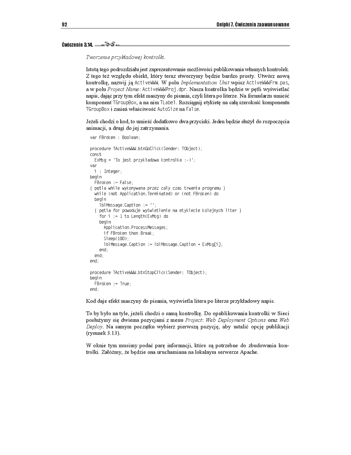 Fragment „Delphi 7. Ćwiczenia zaawansowane” — strona 32 z 34
