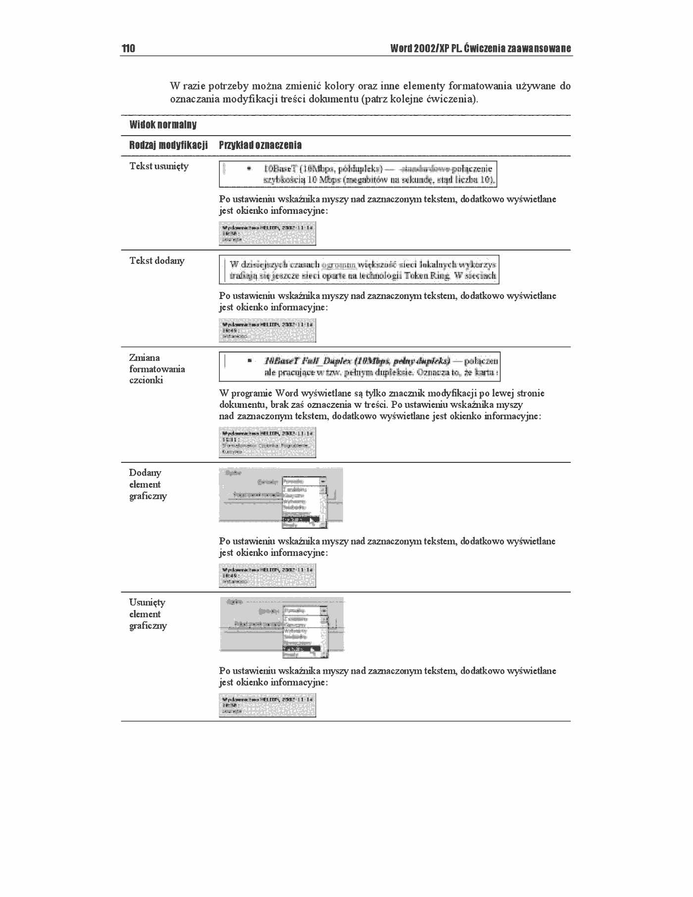 Fragment „Word 2002/XP. Ćwiczenia zaawansowane” — strona 5 z 12
