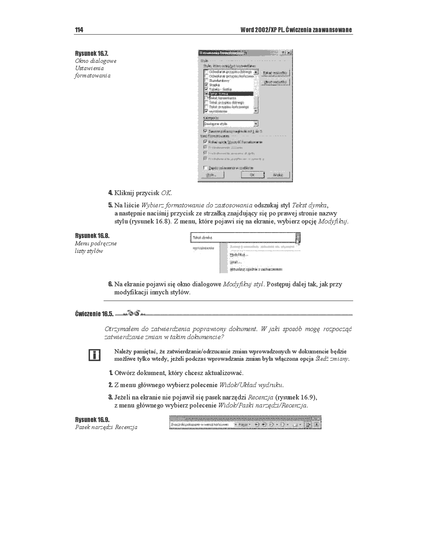 Fragment „Word 2002/XP. Ćwiczenia zaawansowane” — strona 9 z 12