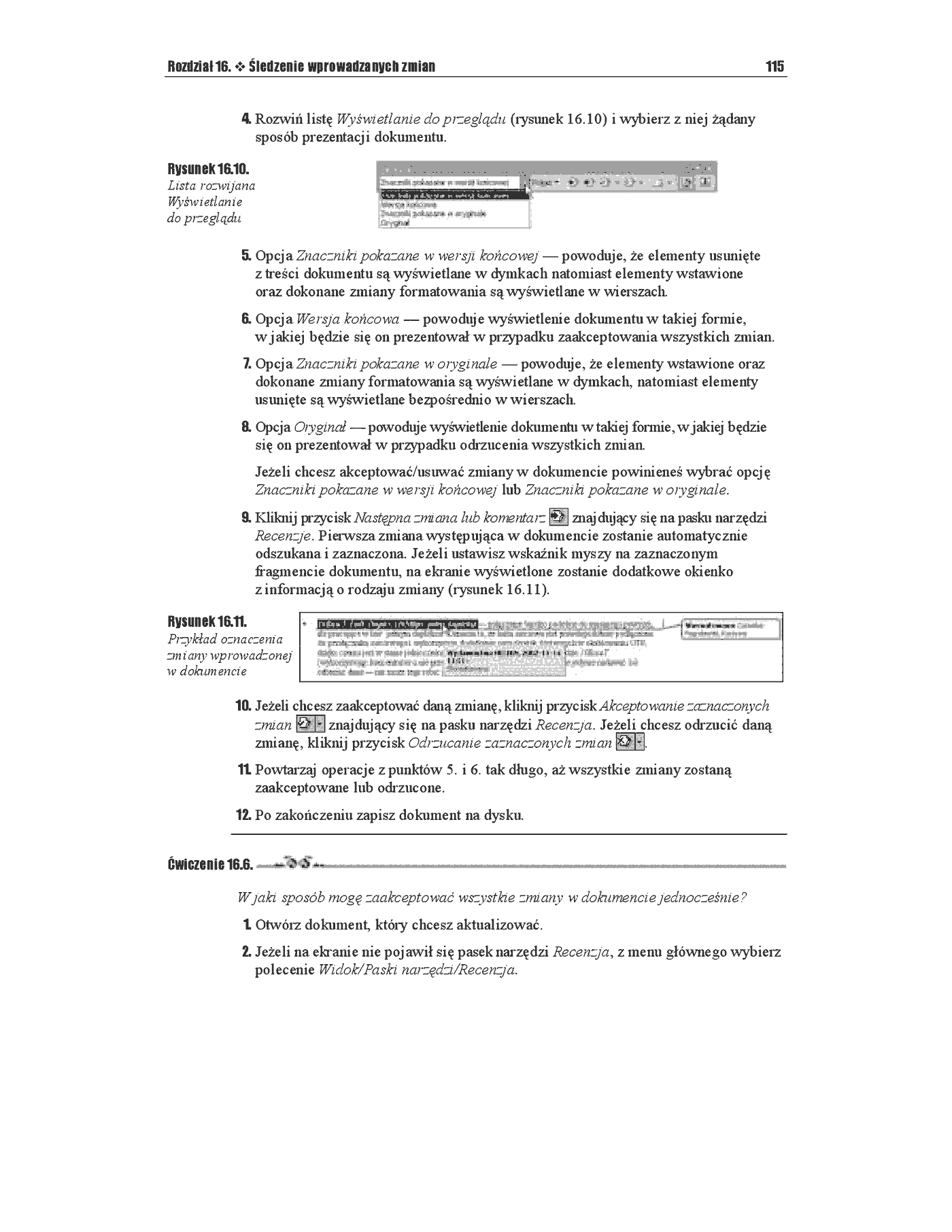 Fragment „Word 2002/XP. Ćwiczenia zaawansowane” — strona 10 z 12