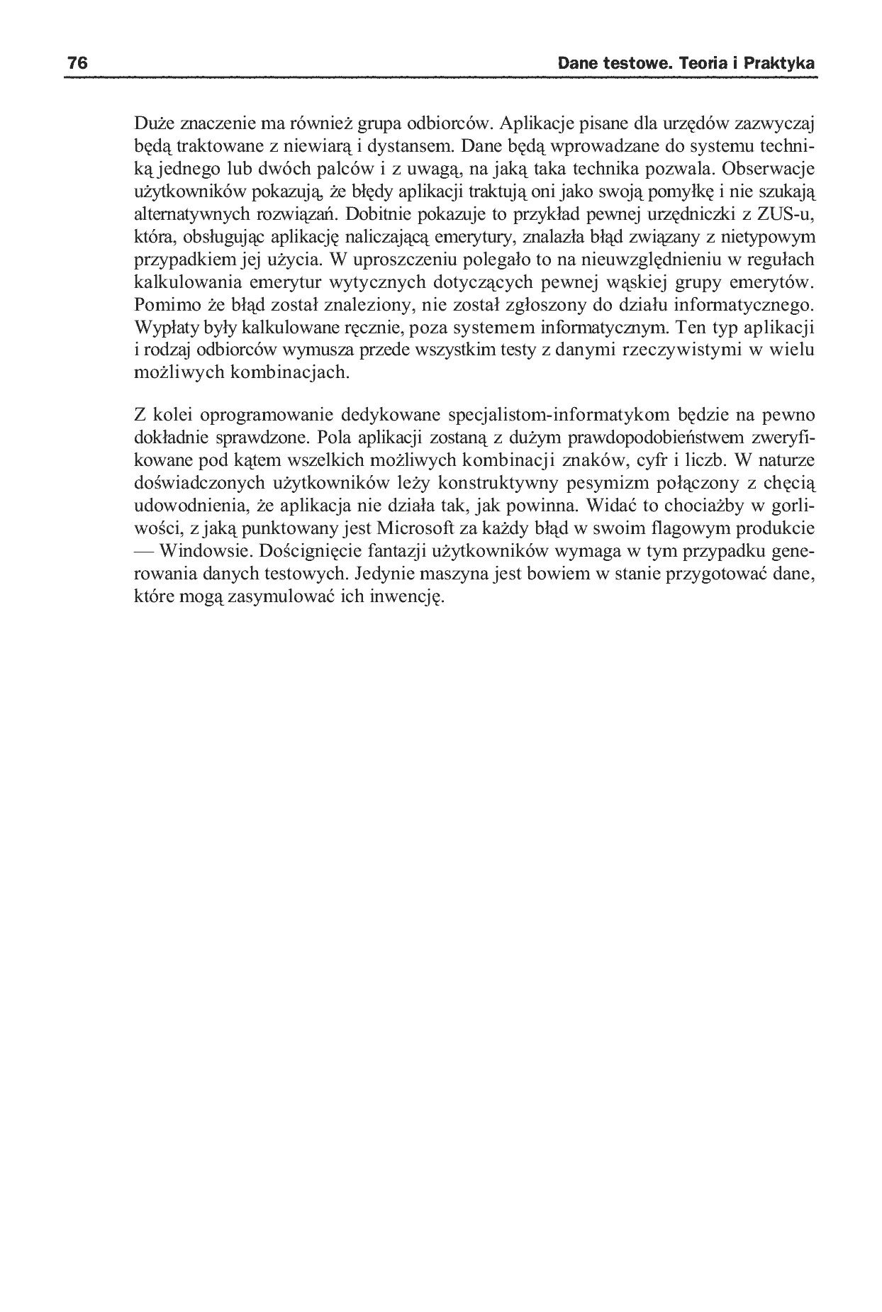 Fragment „Dane testowe. Teoria i Praktyka” — strona 14 z 14