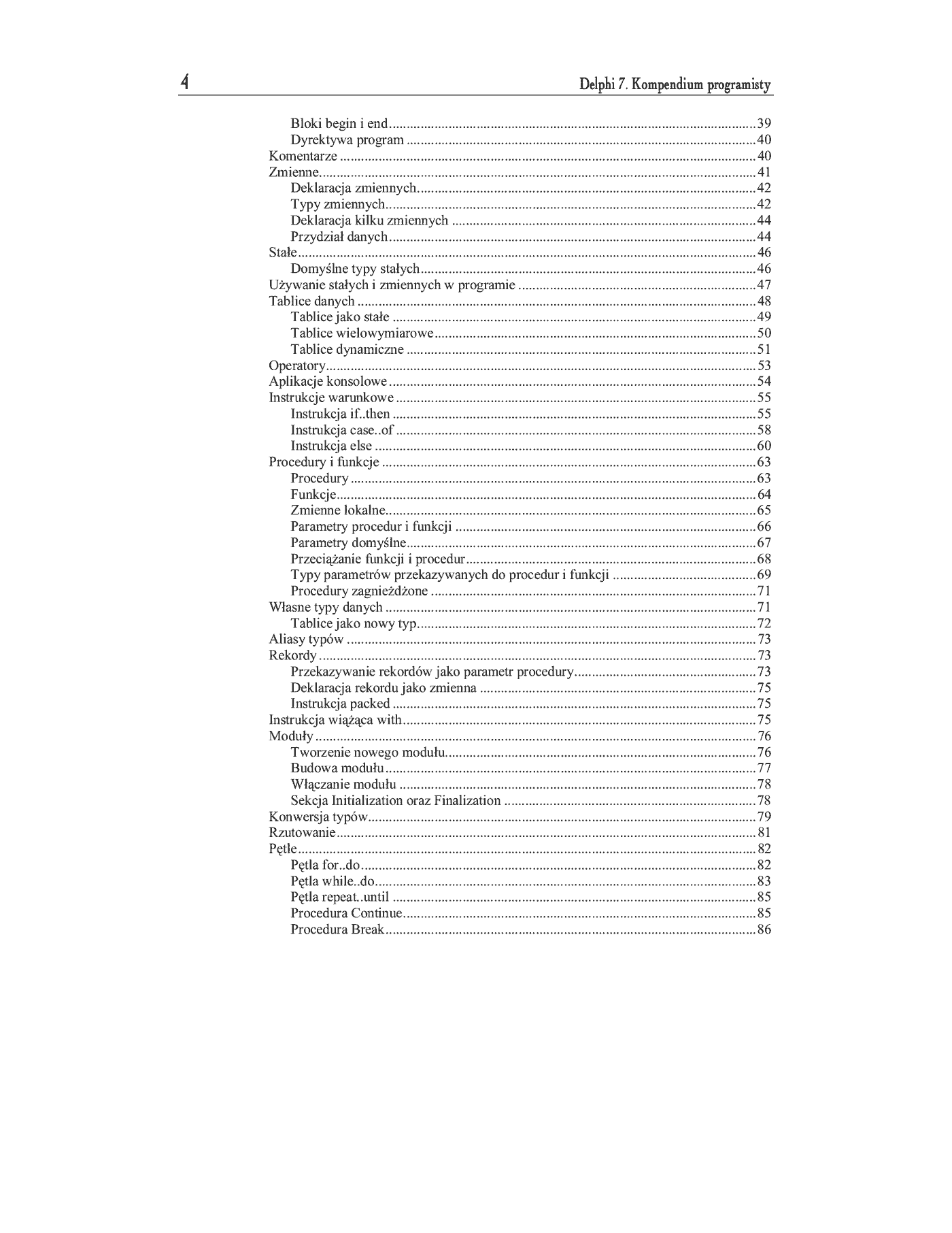 Fragment „Delphi 7. Kompendium programisty” — strona 3 z 32