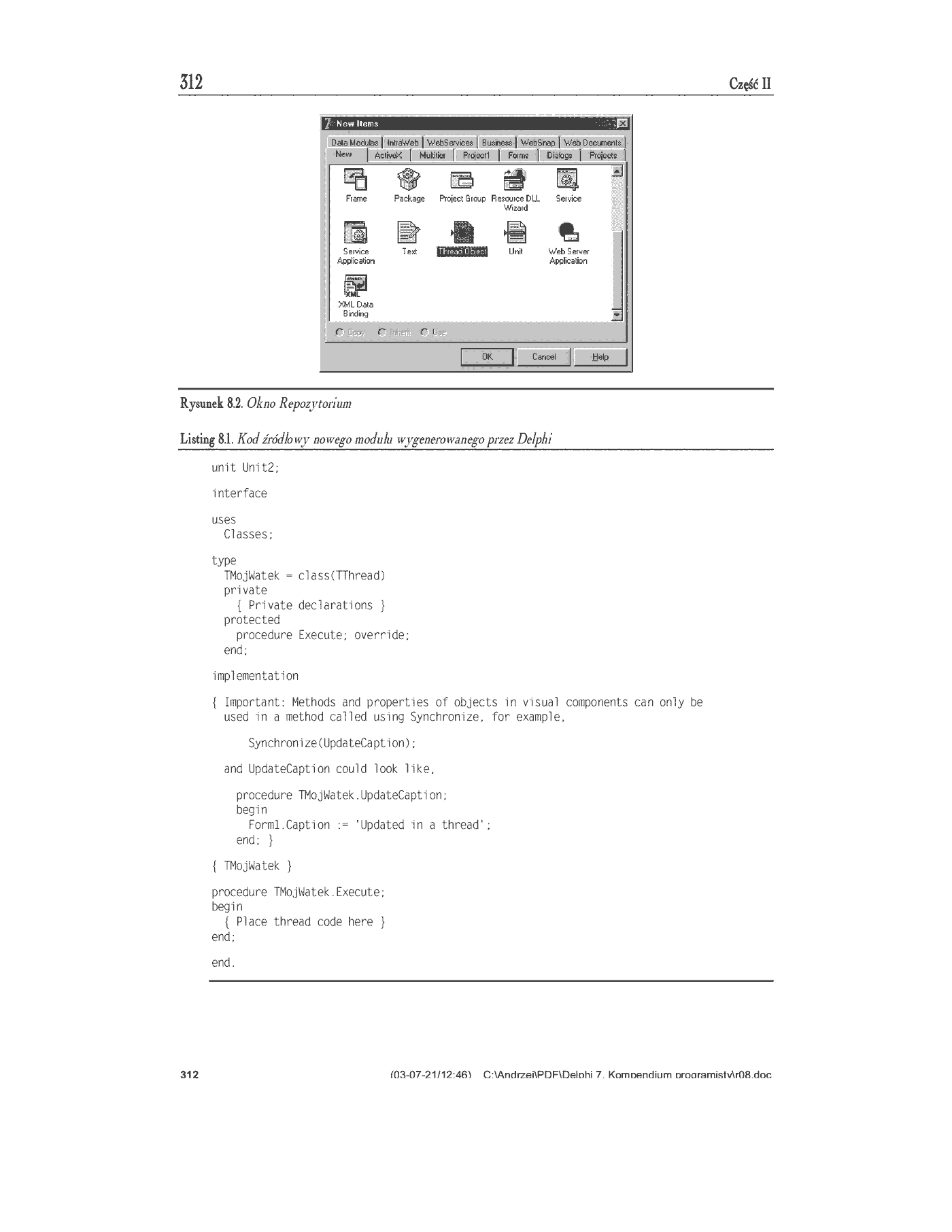 Fragment „Delphi 7. Kompendium programisty” — strona 19 z 32