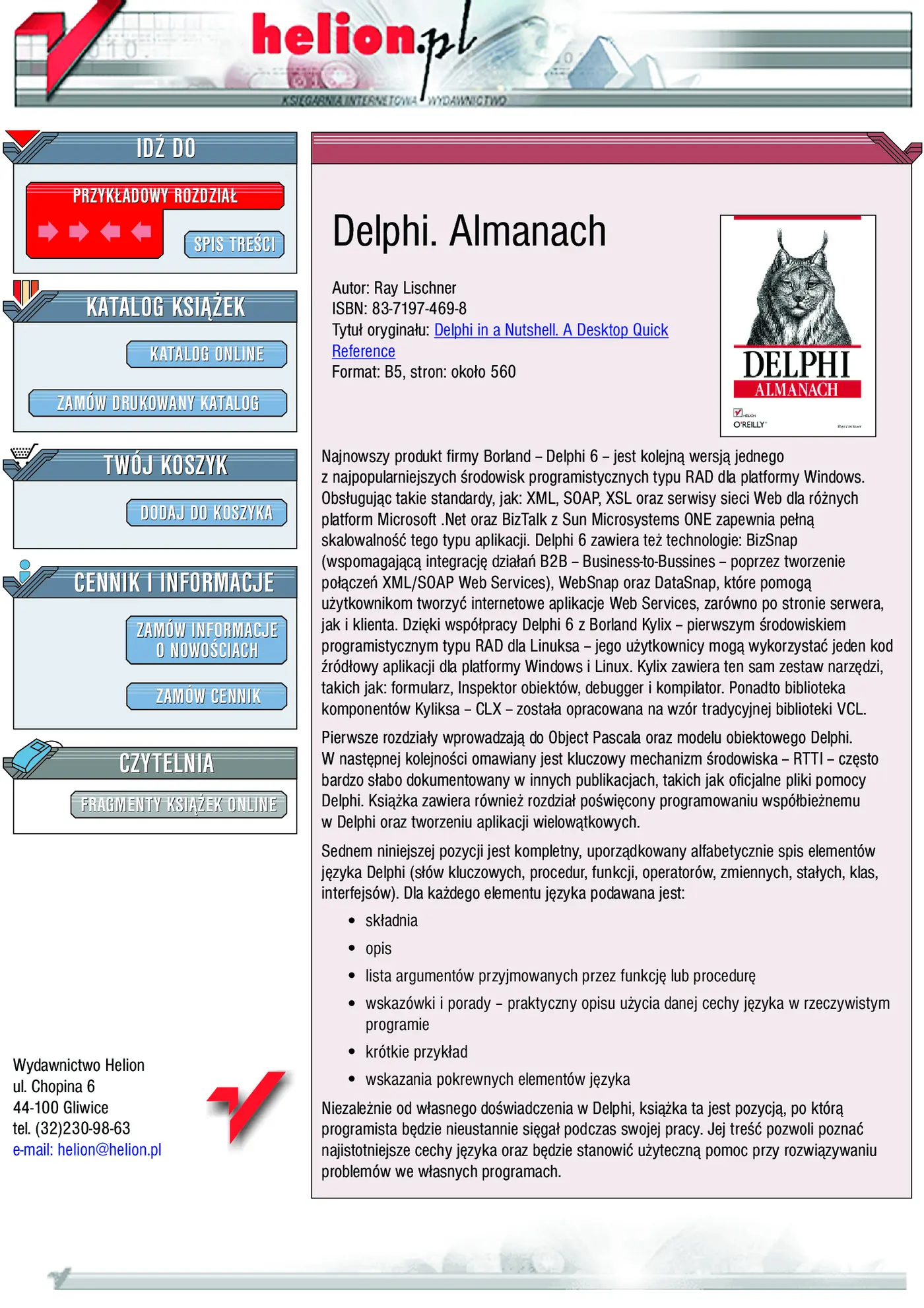 Fragment „Delphi. Almanach” — strona 1 z 24