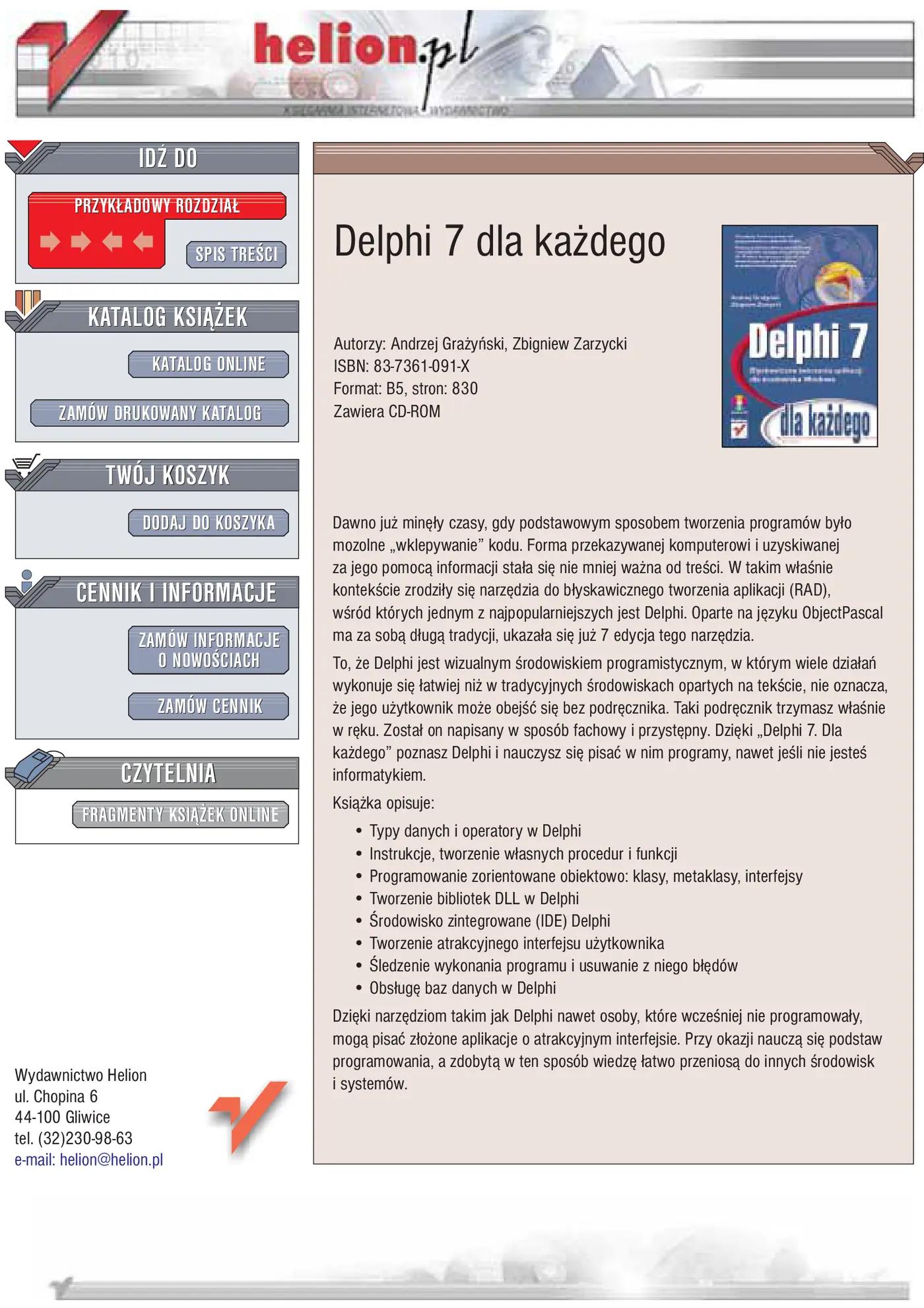 Fragment „Delphi 7 dla każdego” — strona 1 z 16