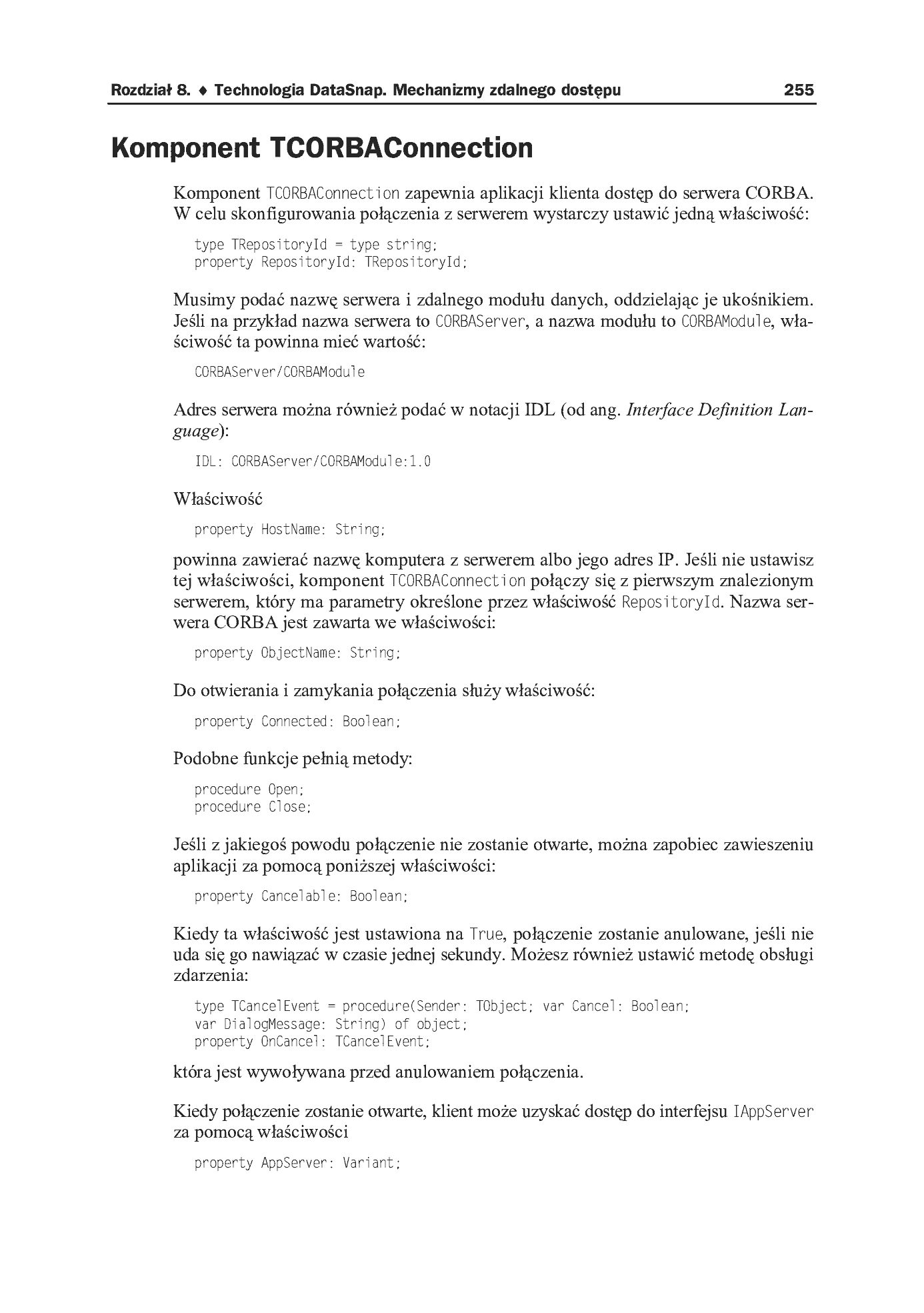 Fragment „Delphi. Techniki bazodanowe i internetowe” — strona 18 z 22