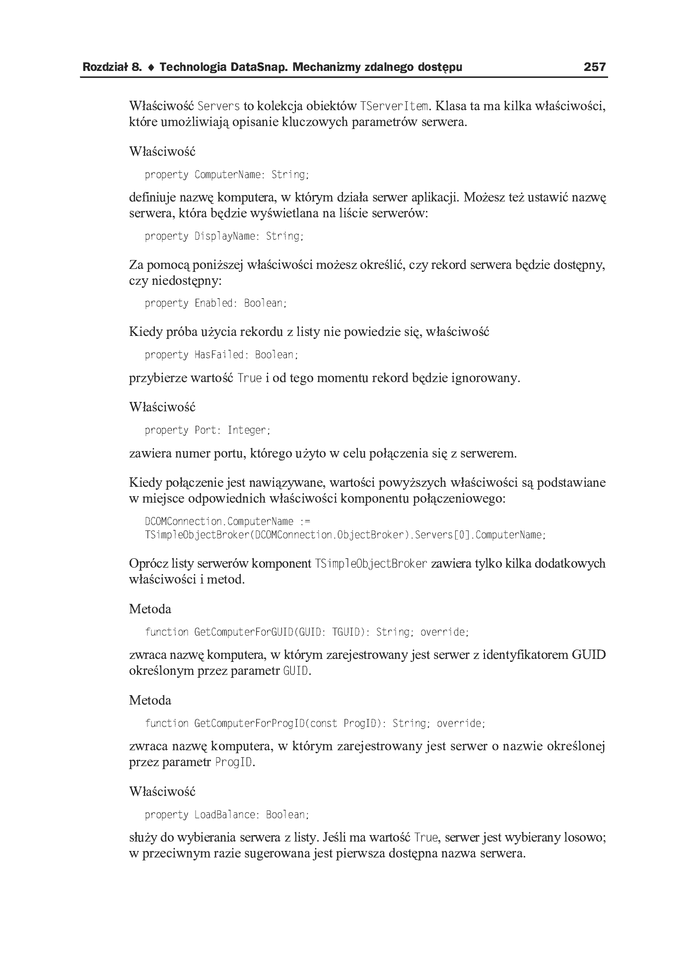 Fragment „Delphi. Techniki bazodanowe i internetowe” — strona 20 z 22