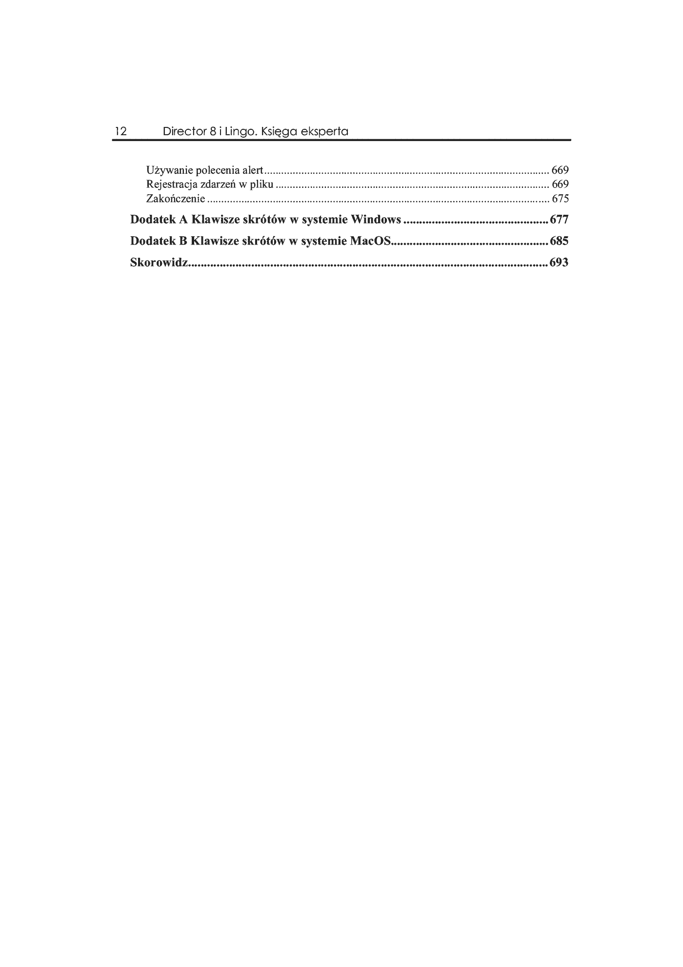 Fragment „Director 8 i Lingo. Księga eksperta” — strona 9 z 36