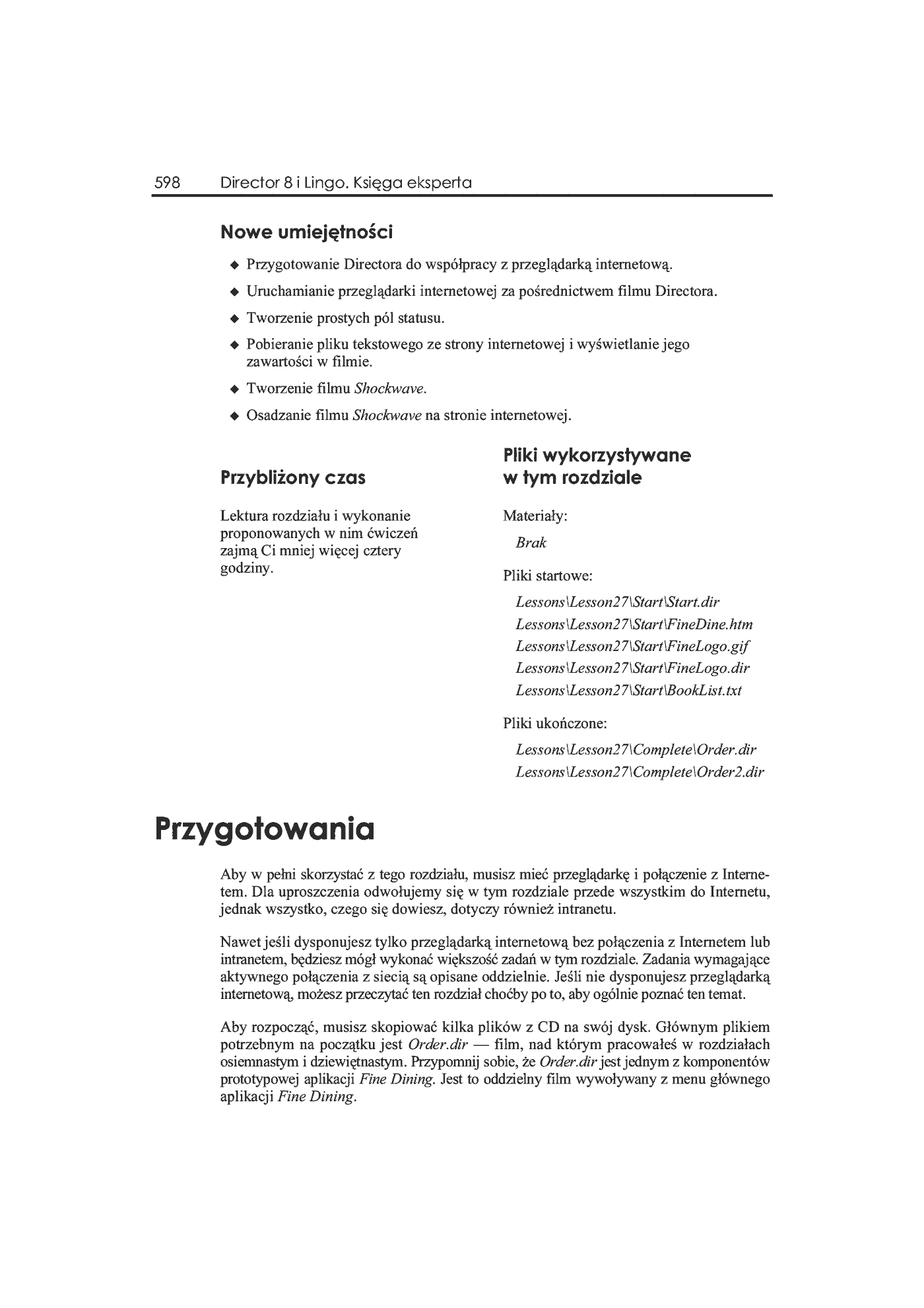 Fragment „Director 8 i Lingo. Księga eksperta” — strona 11 z 36