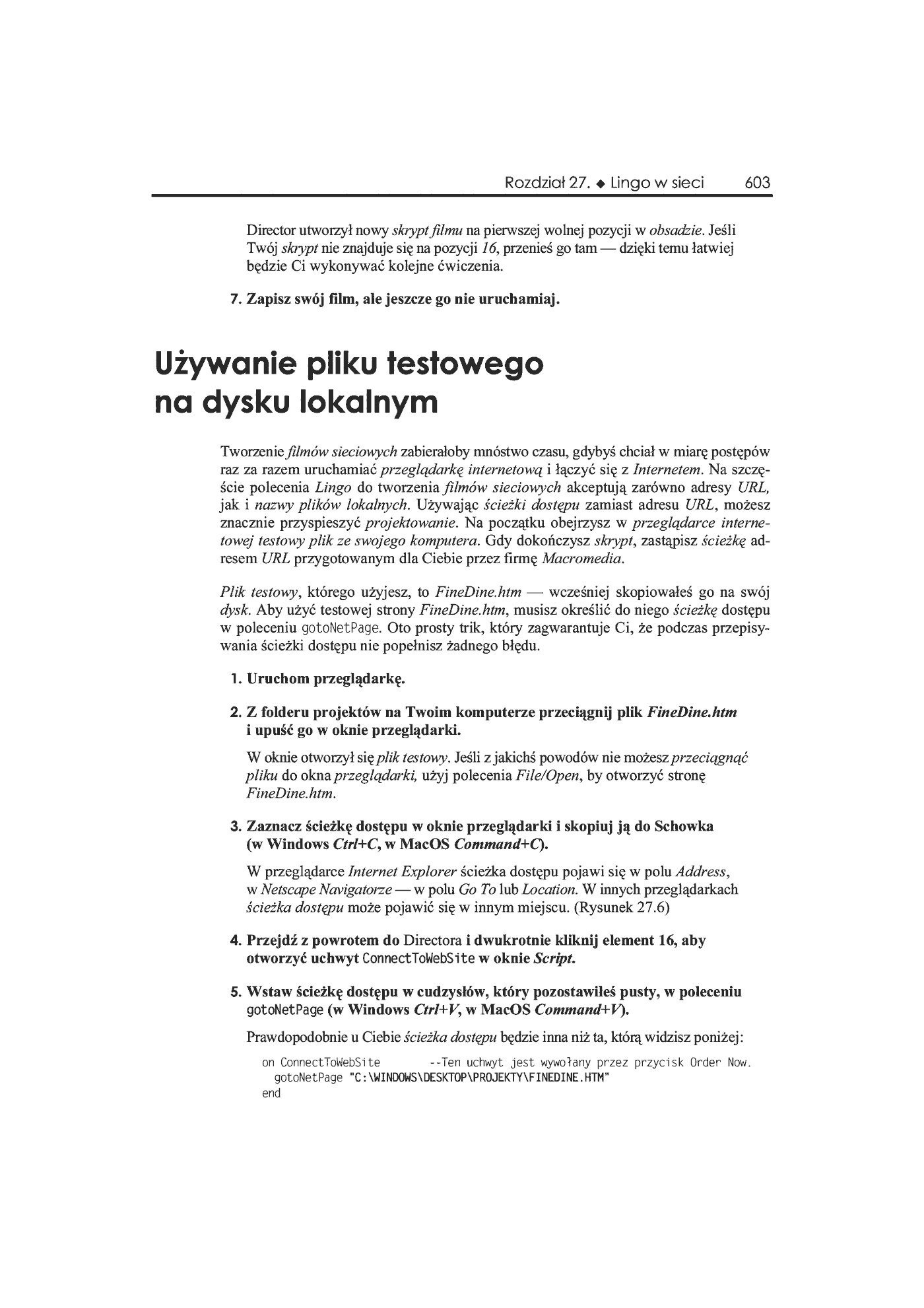 Fragment „Director 8 i Lingo. Księga eksperta” — strona 16 z 36