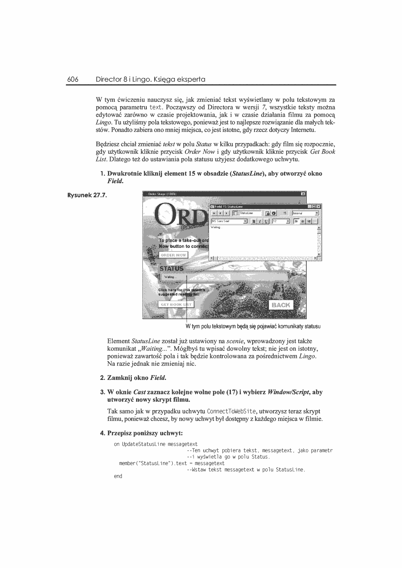 Fragment „Director 8 i Lingo. Księga eksperta” — strona 19 z 36