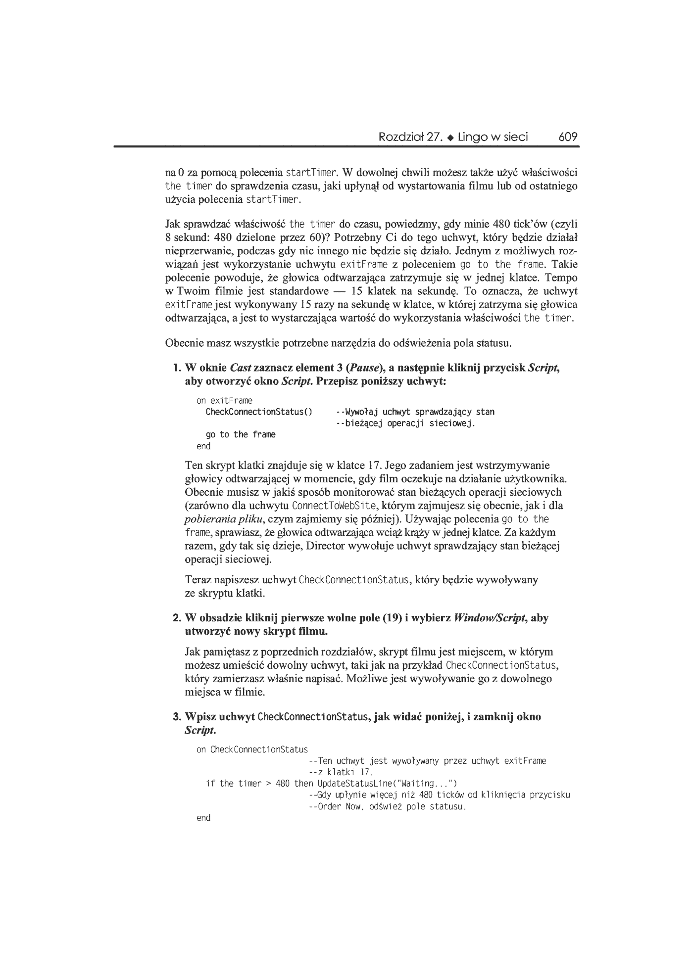 Fragment „Director 8 i Lingo. Księga eksperta” — strona 22 z 36