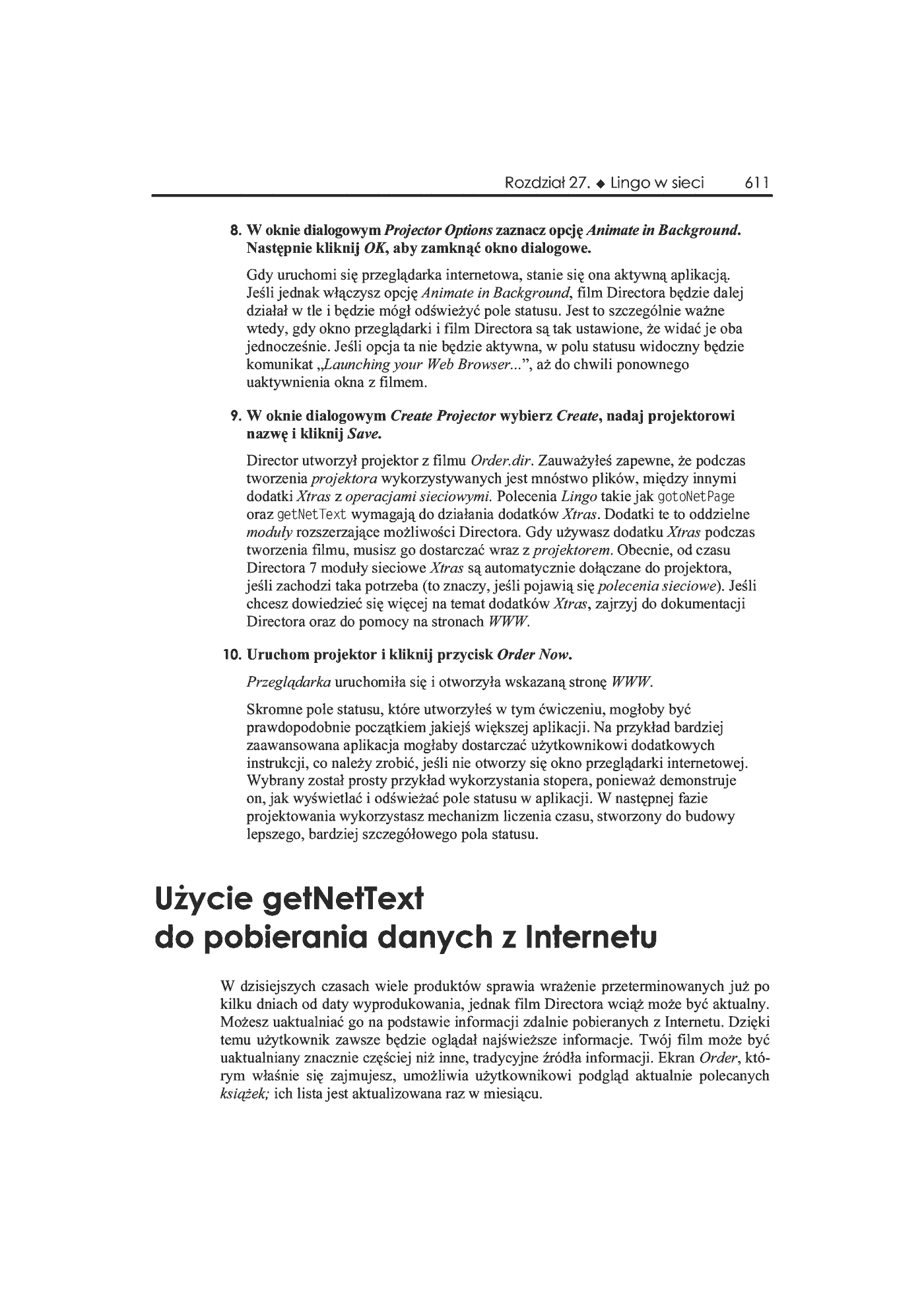 Fragment „Director 8 i Lingo. Księga eksperta” — strona 24 z 36