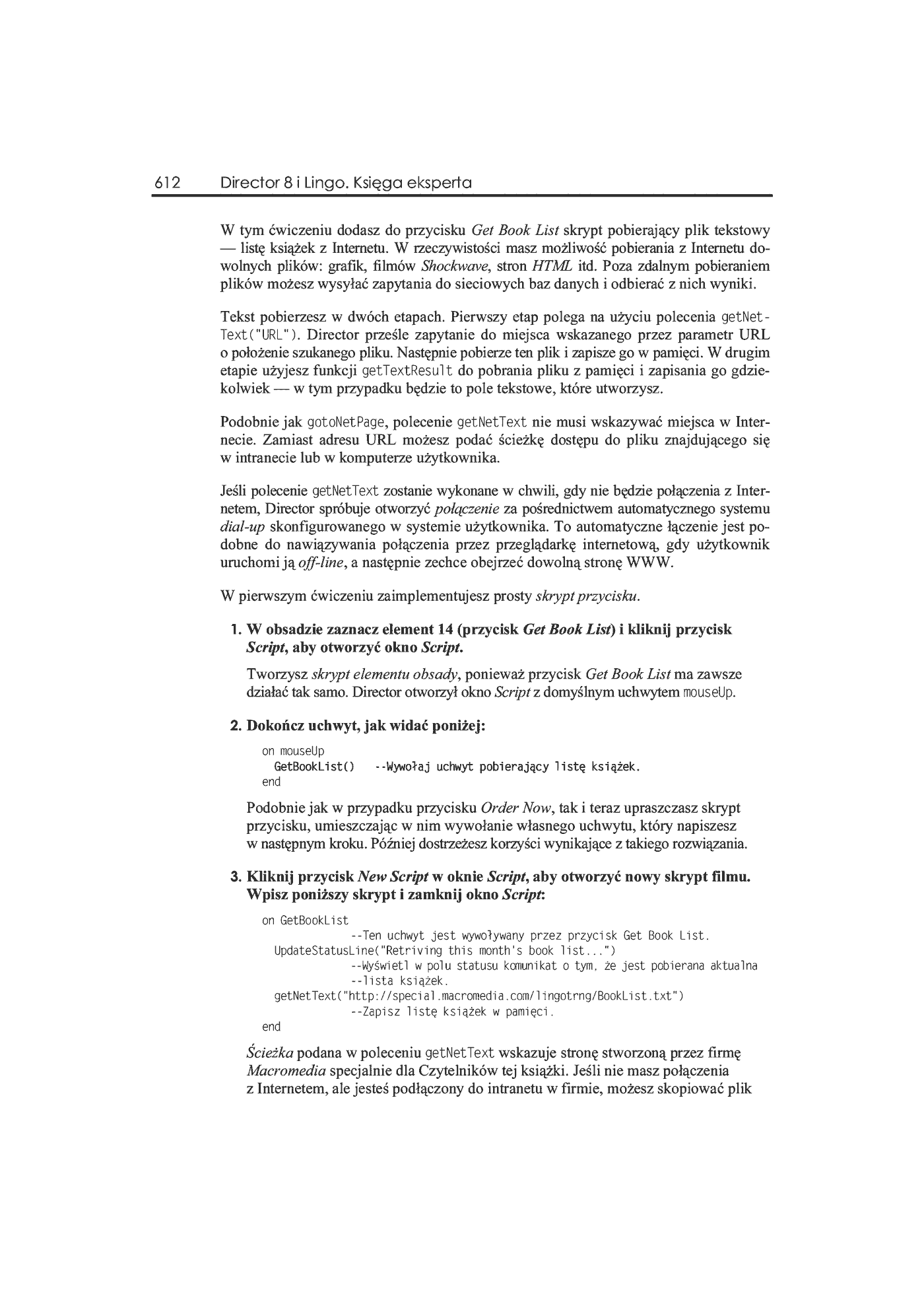 Fragment „Director 8 i Lingo. Księga eksperta” — strona 25 z 36