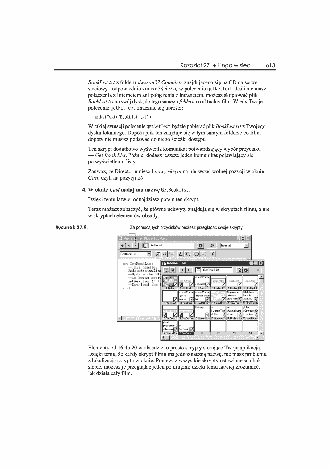 Fragment „Director 8 i Lingo. Księga eksperta” — strona 26 z 36