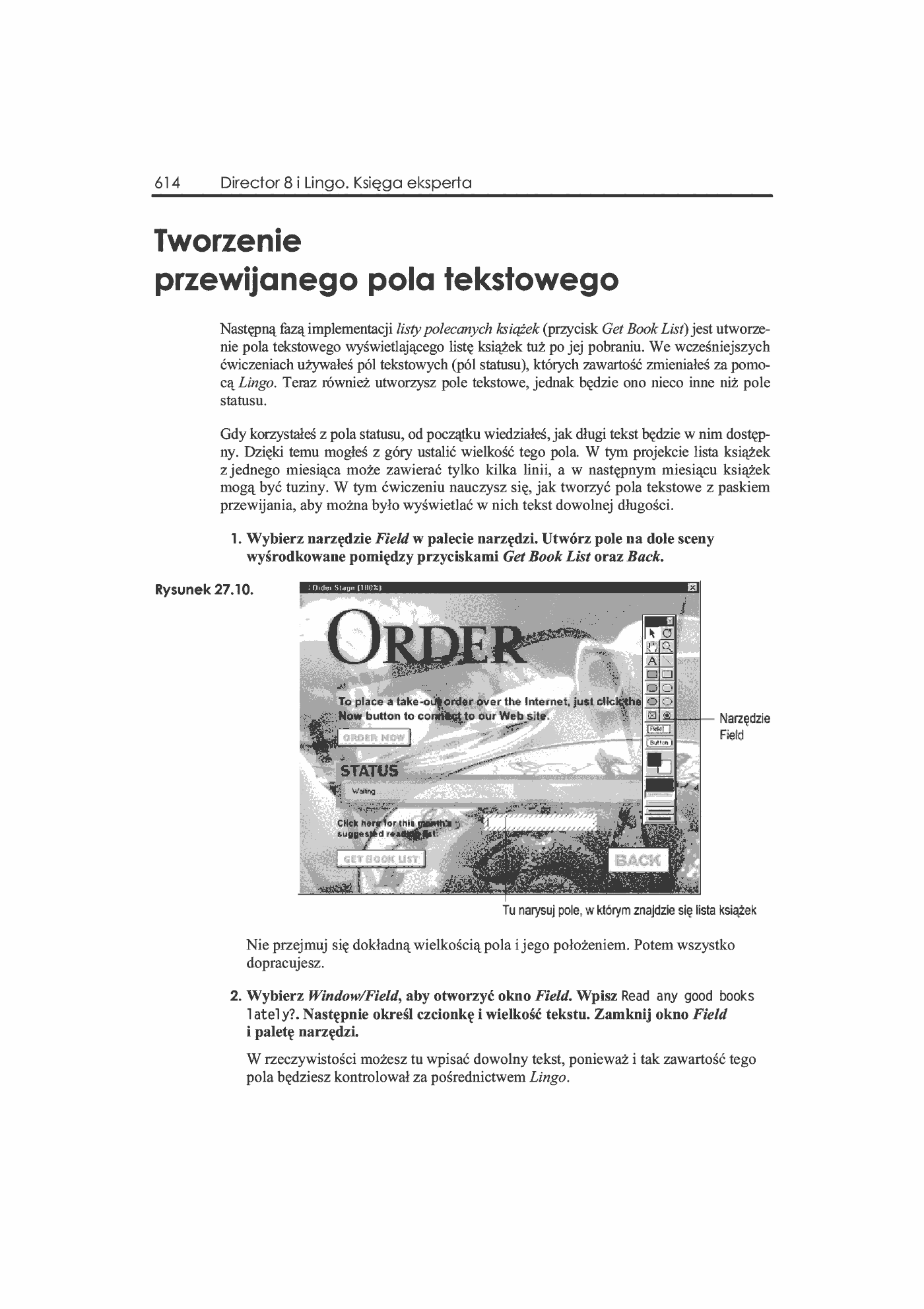 Fragment „Director 8 i Lingo. Księga eksperta” — strona 27 z 36