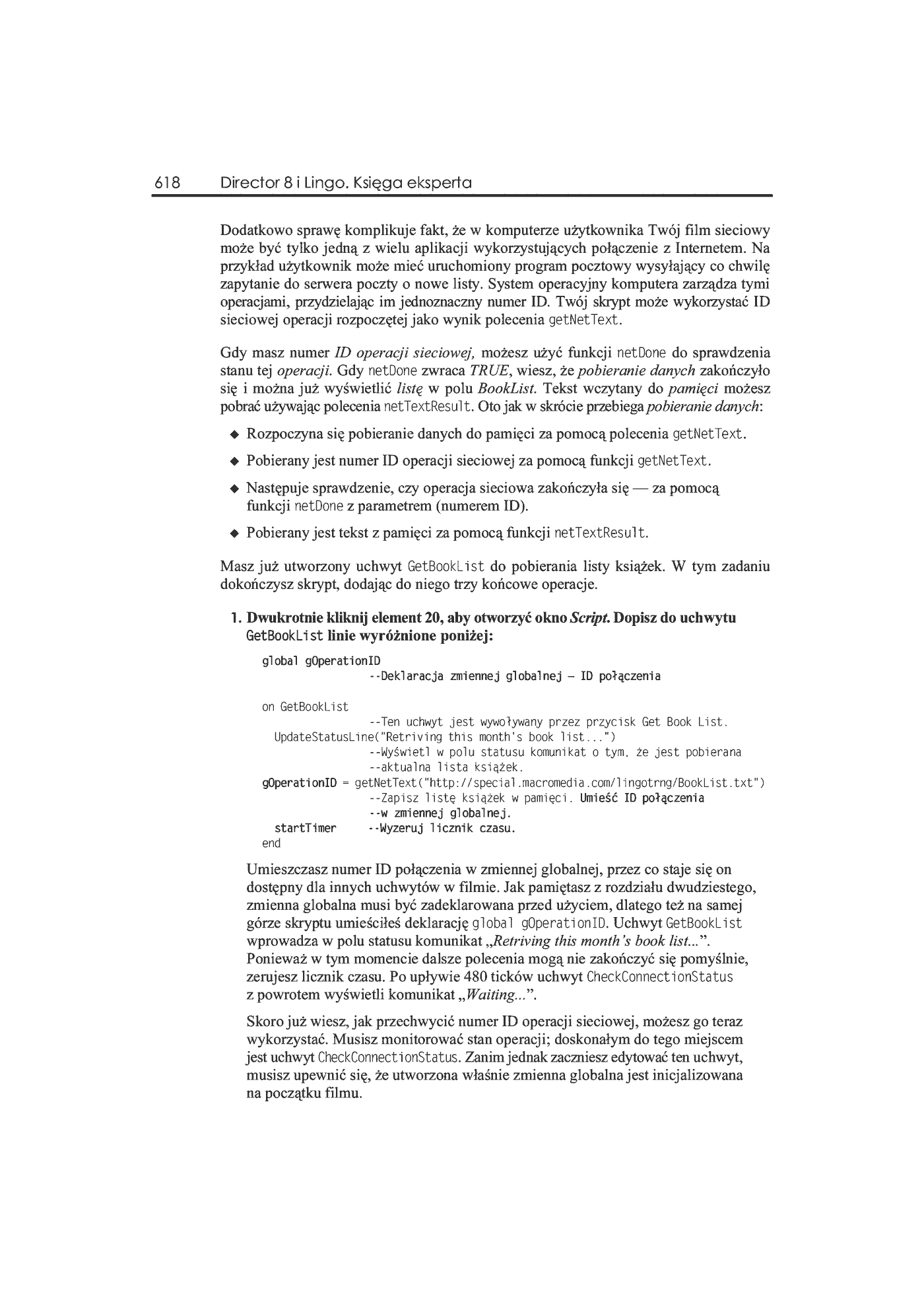 Fragment „Director 8 i Lingo. Księga eksperta” — strona 31 z 36