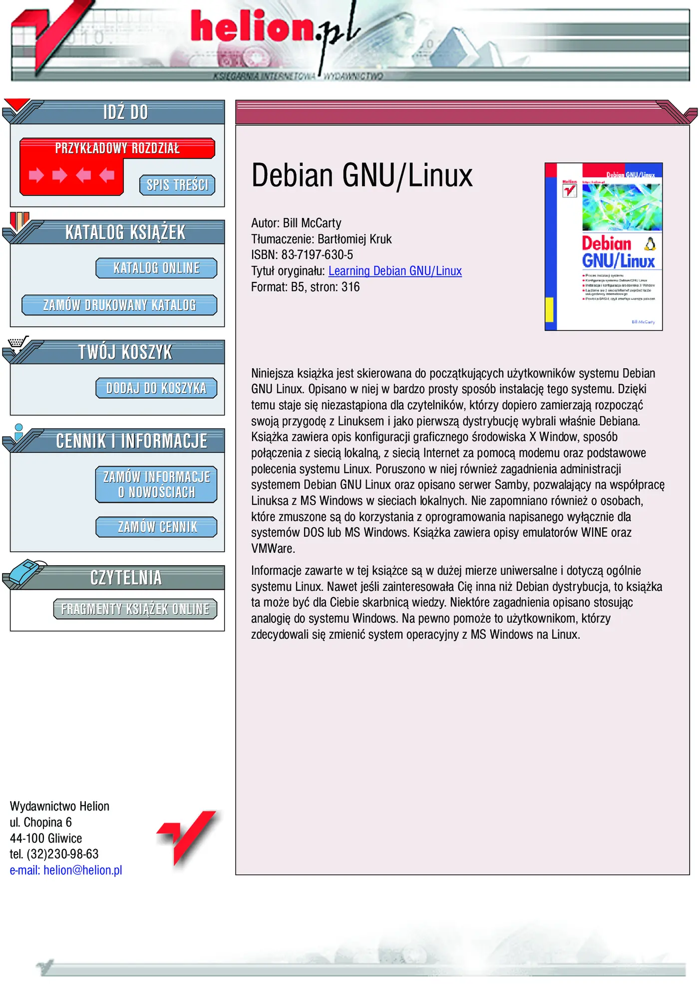 Fragment „Debian GNU/Linux” — strona 1 z 15
