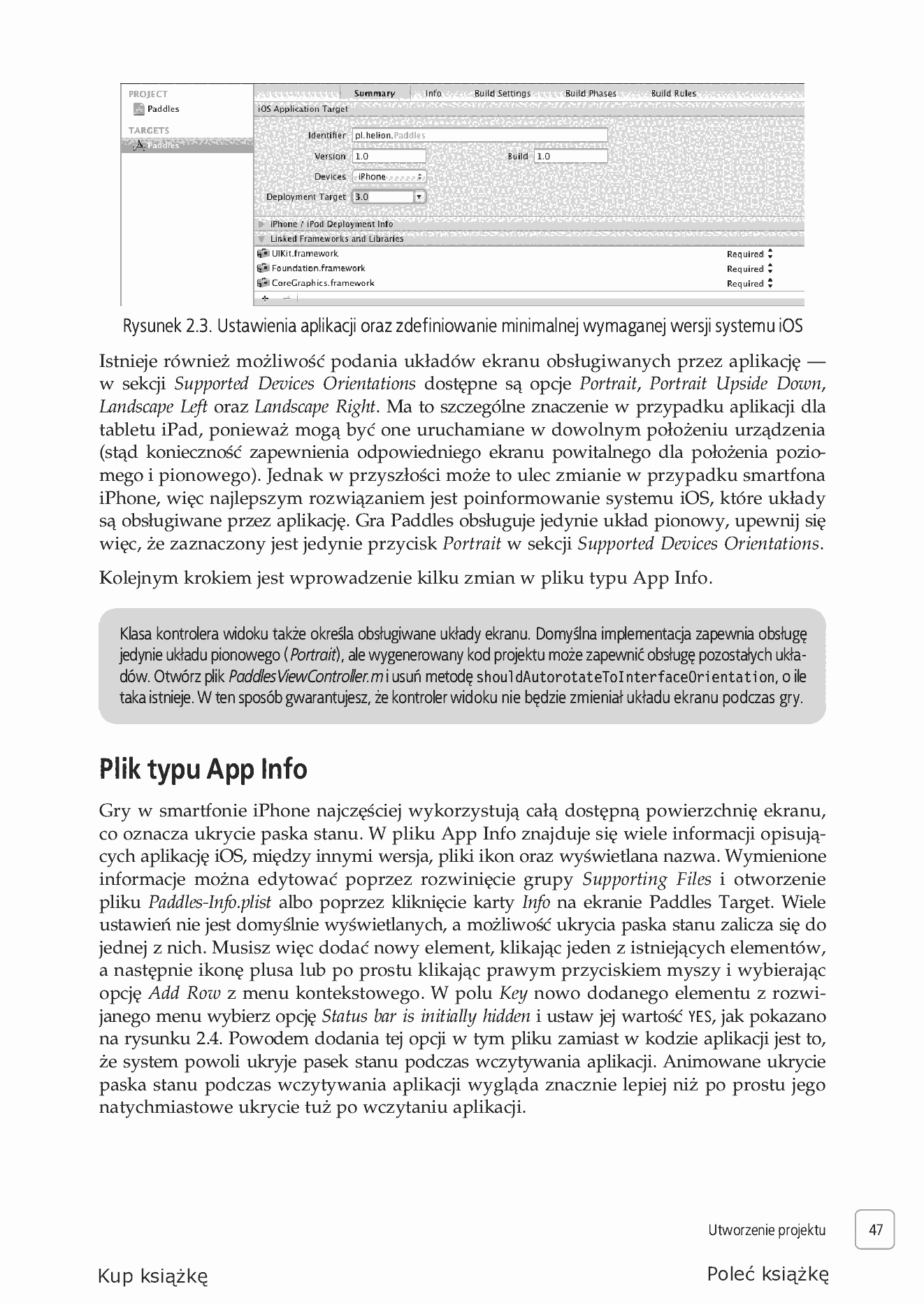 Fragment „Dotknij, przesuń, potrząśnij. Od pomysłu do gry na iPhone'a i iPada” — strona 8 z 48
