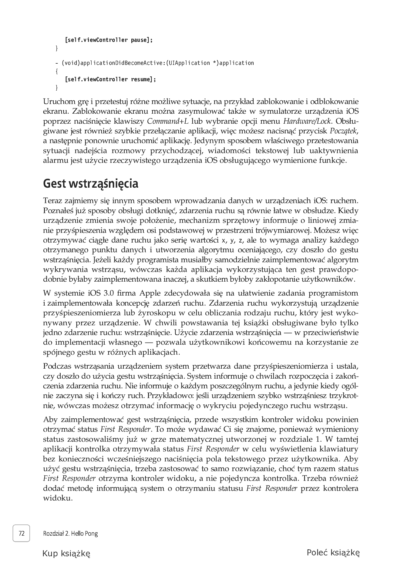 Fragment „Dotknij, przesuń, potrząśnij. Od pomysłu do gry na iPhone'a i iPada” — strona 33 z 48