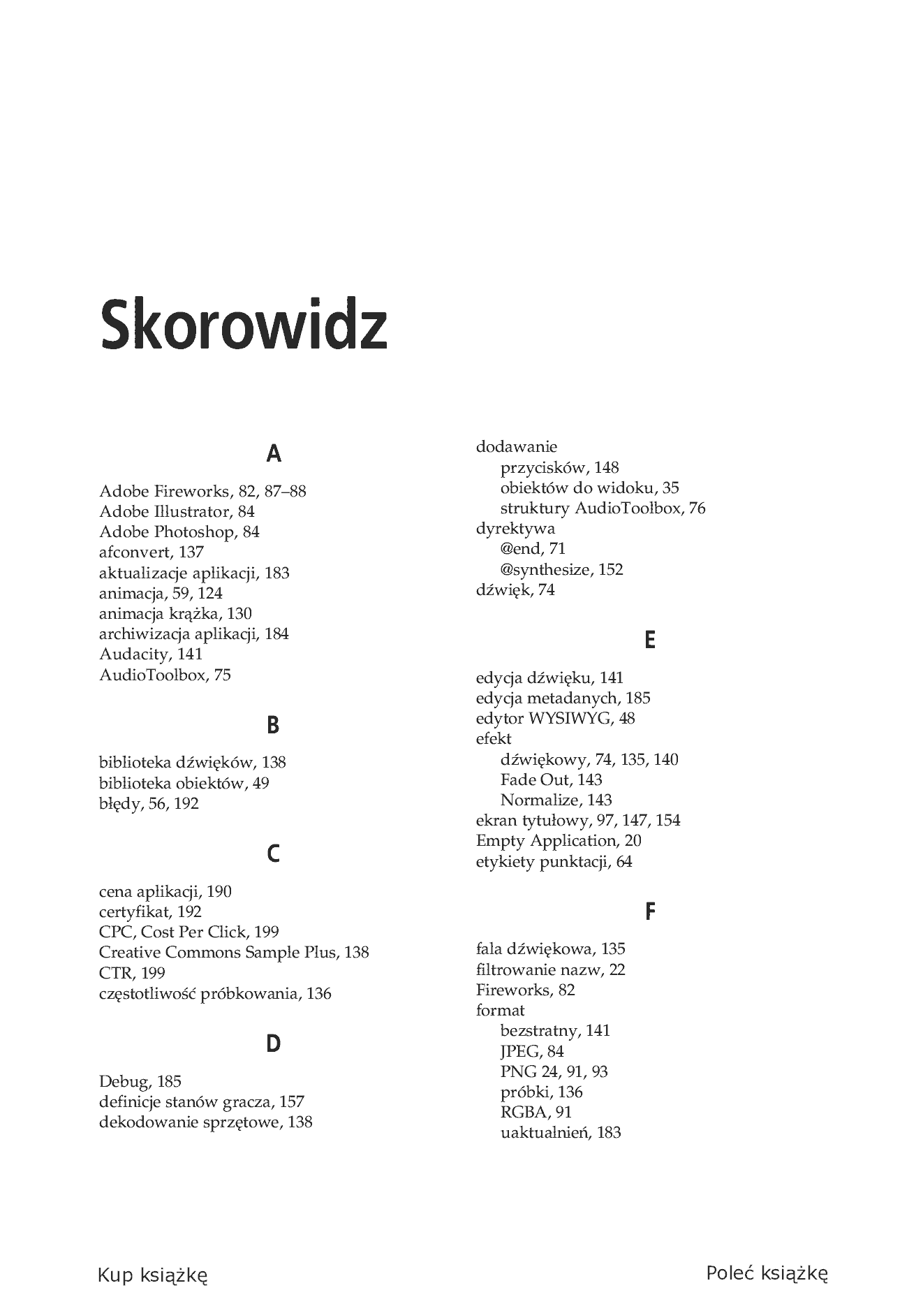 Fragment „Dotknij, przesuń, potrząśnij. Od pomysłu do gry na iPhone'a i iPada” — strona 41 z 48