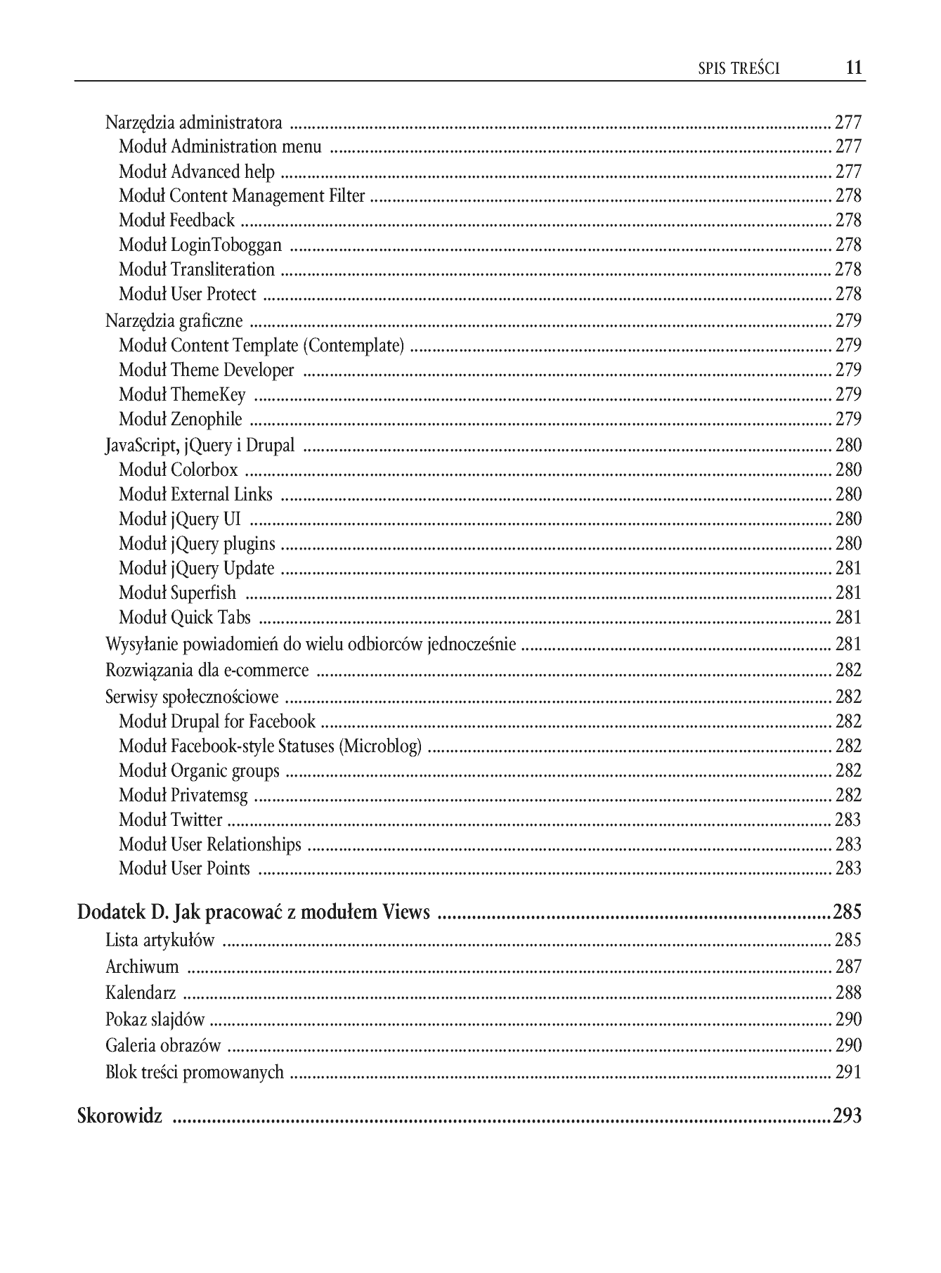 Fragment „Drupal 7. Wprowadzenie” — strona 9 z 44