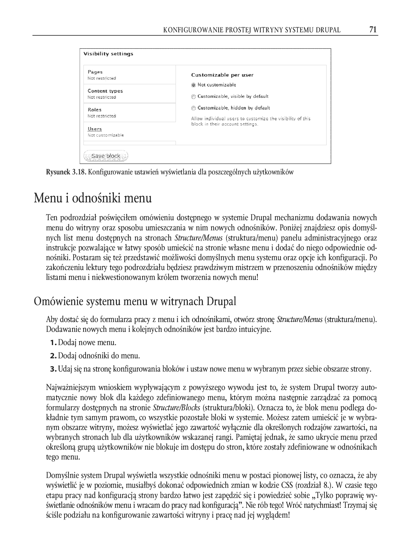Fragment „Drupal 7. Wprowadzenie” — strona 24 z 44