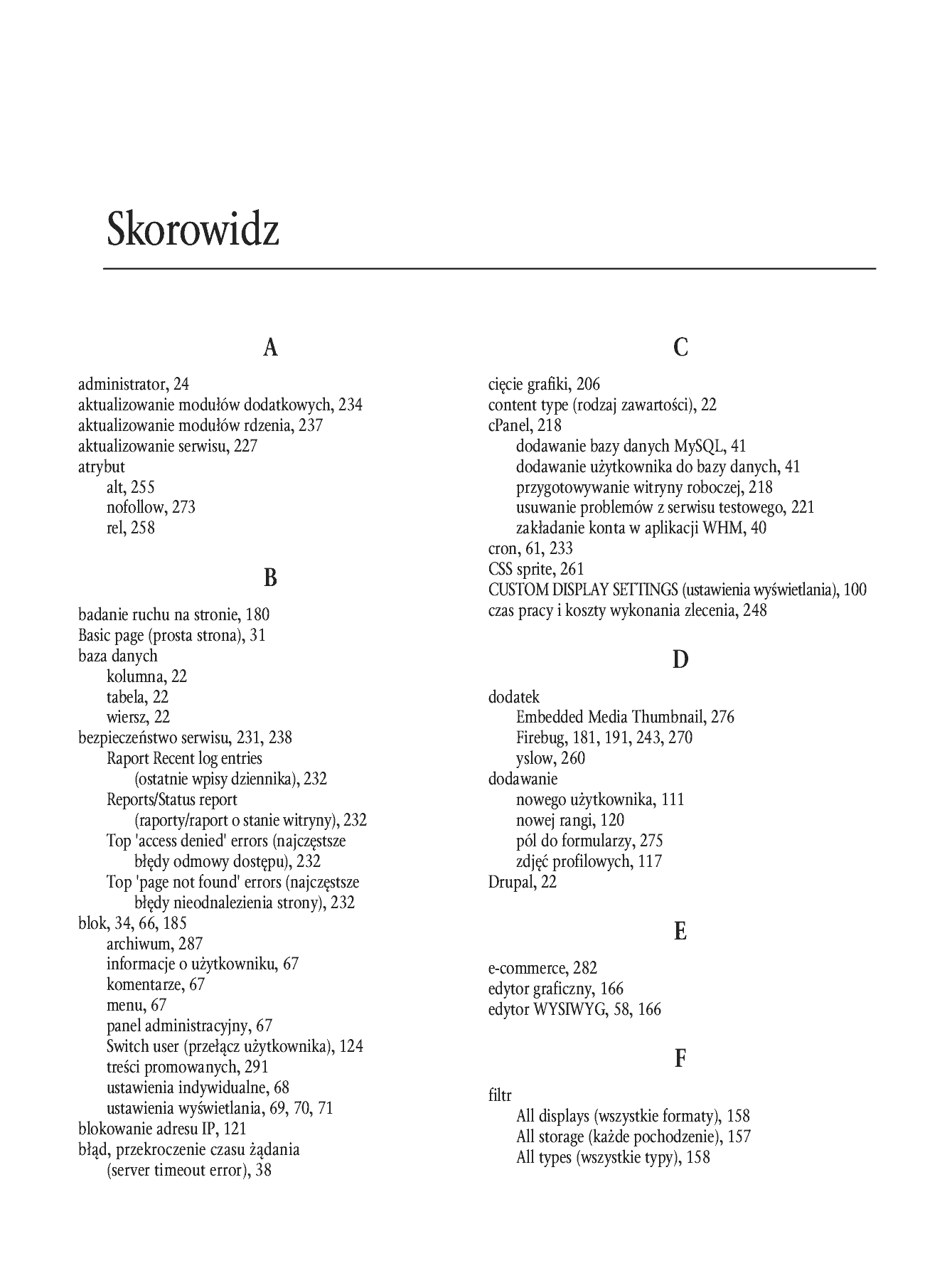 Fragment „Drupal 7. Wprowadzenie” — strona 35 z 44