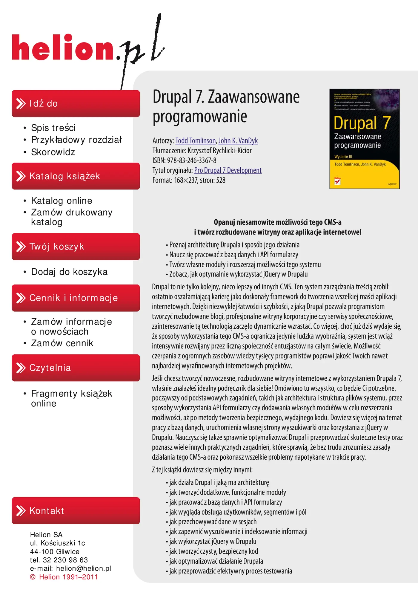 Fragment „Drupal 7. Zaawansowane programowanie” — strona 2 z 39