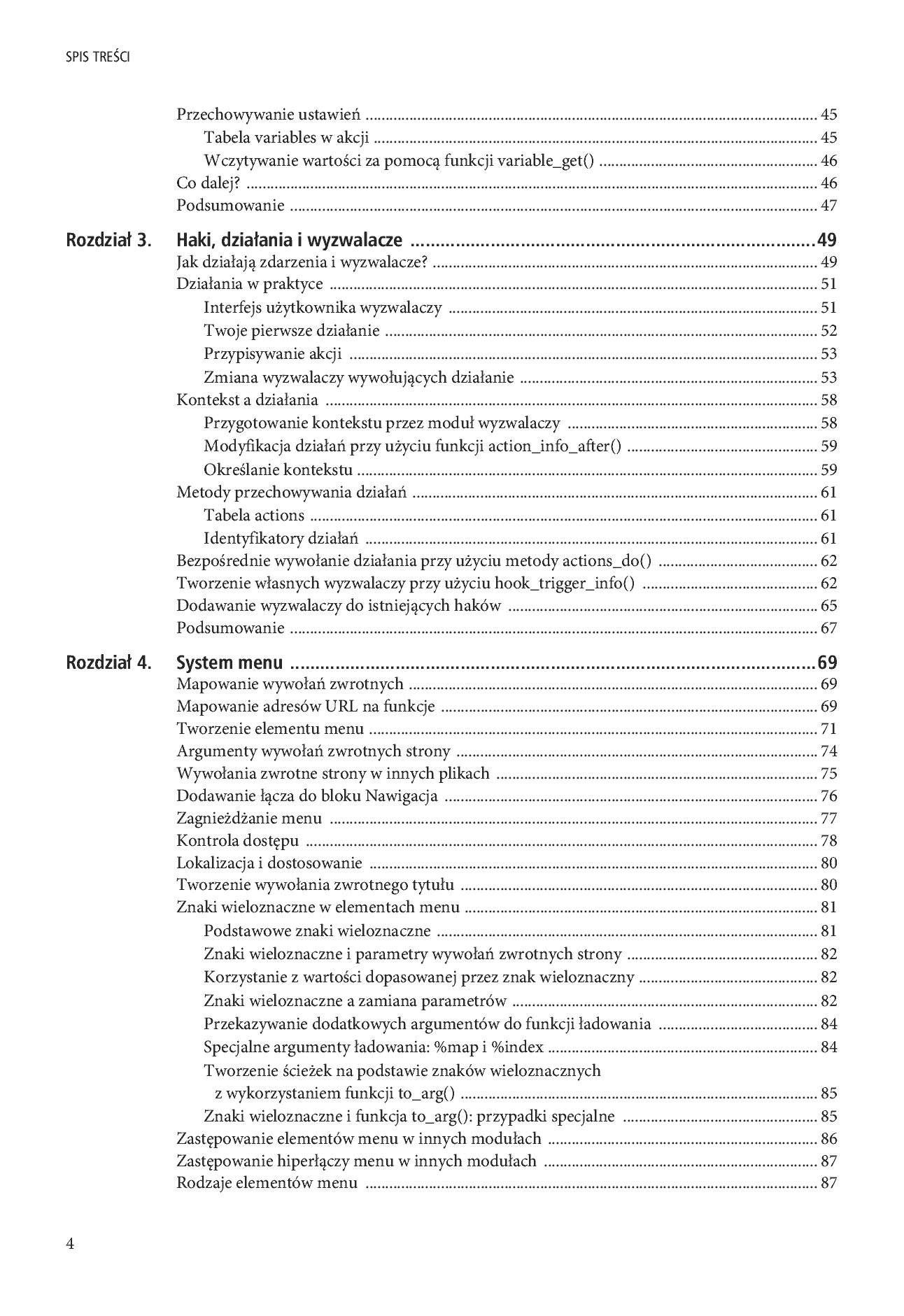 Fragment „Drupal 7. Zaawansowane programowanie” — strona 4 z 39