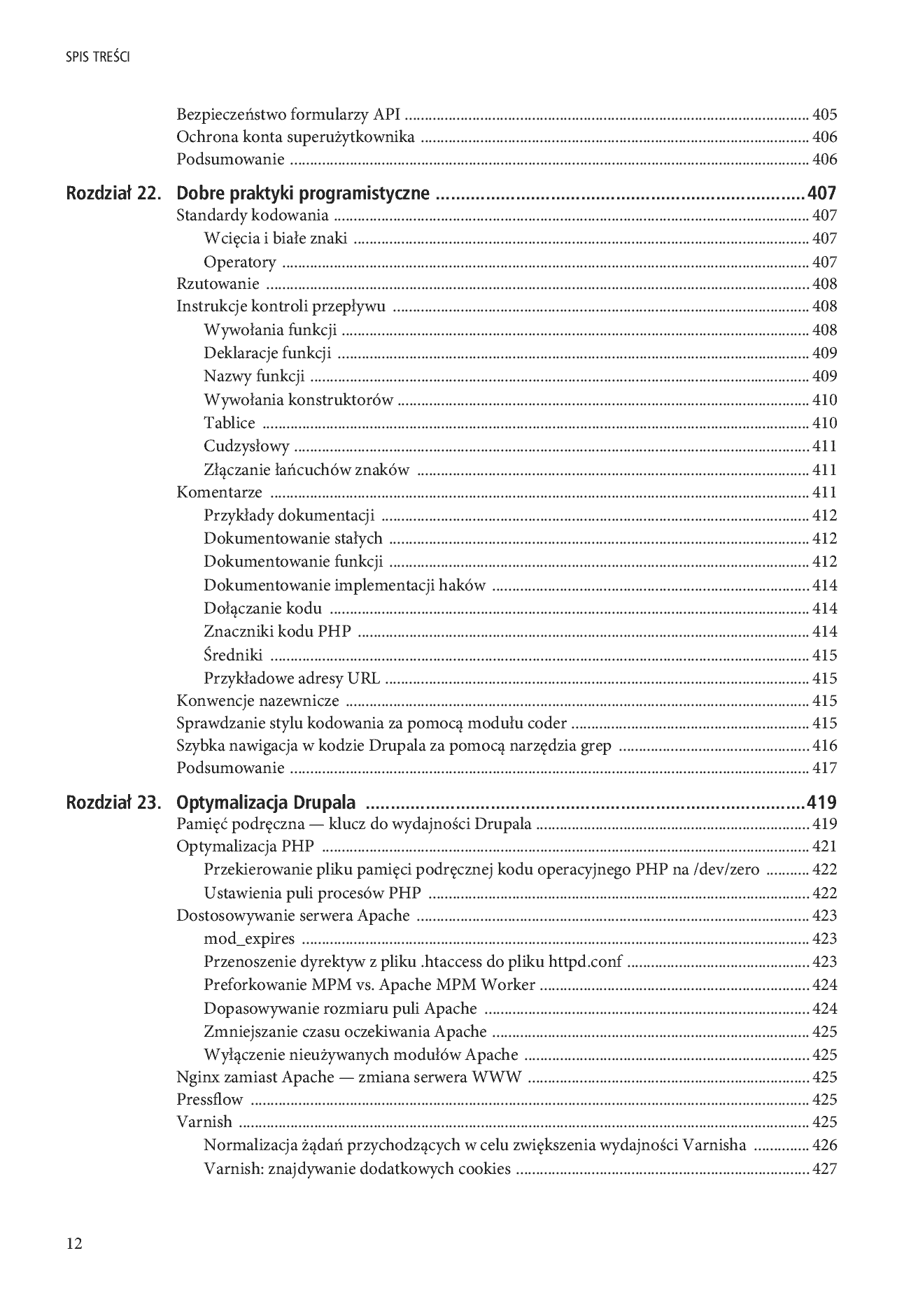 Fragment „Drupal 7. Zaawansowane programowanie” — strona 12 z 39