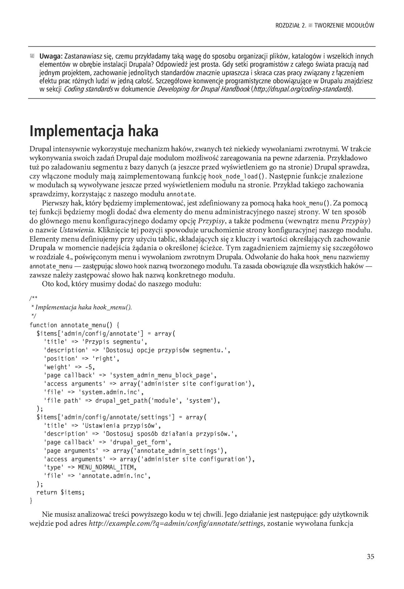 Fragment „Drupal 7. Zaawansowane programowanie” — strona 17 z 39