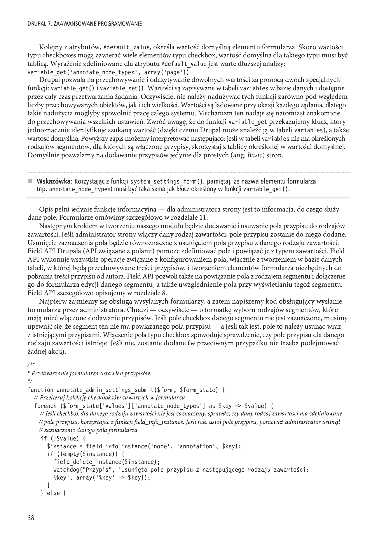 Fragment „Drupal 7. Zaawansowane programowanie” — strona 20 z 39