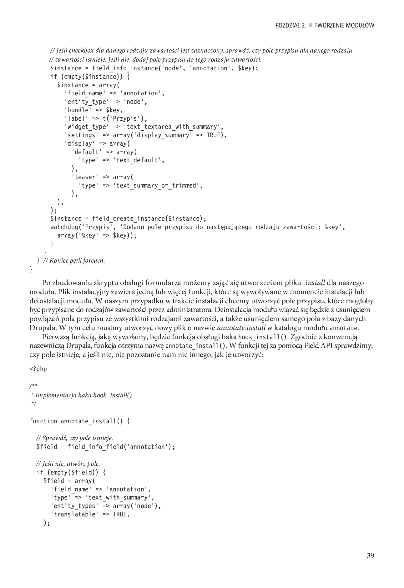 Fragment „Drupal 7. Zaawansowane programowanie” — strona 21 z 39