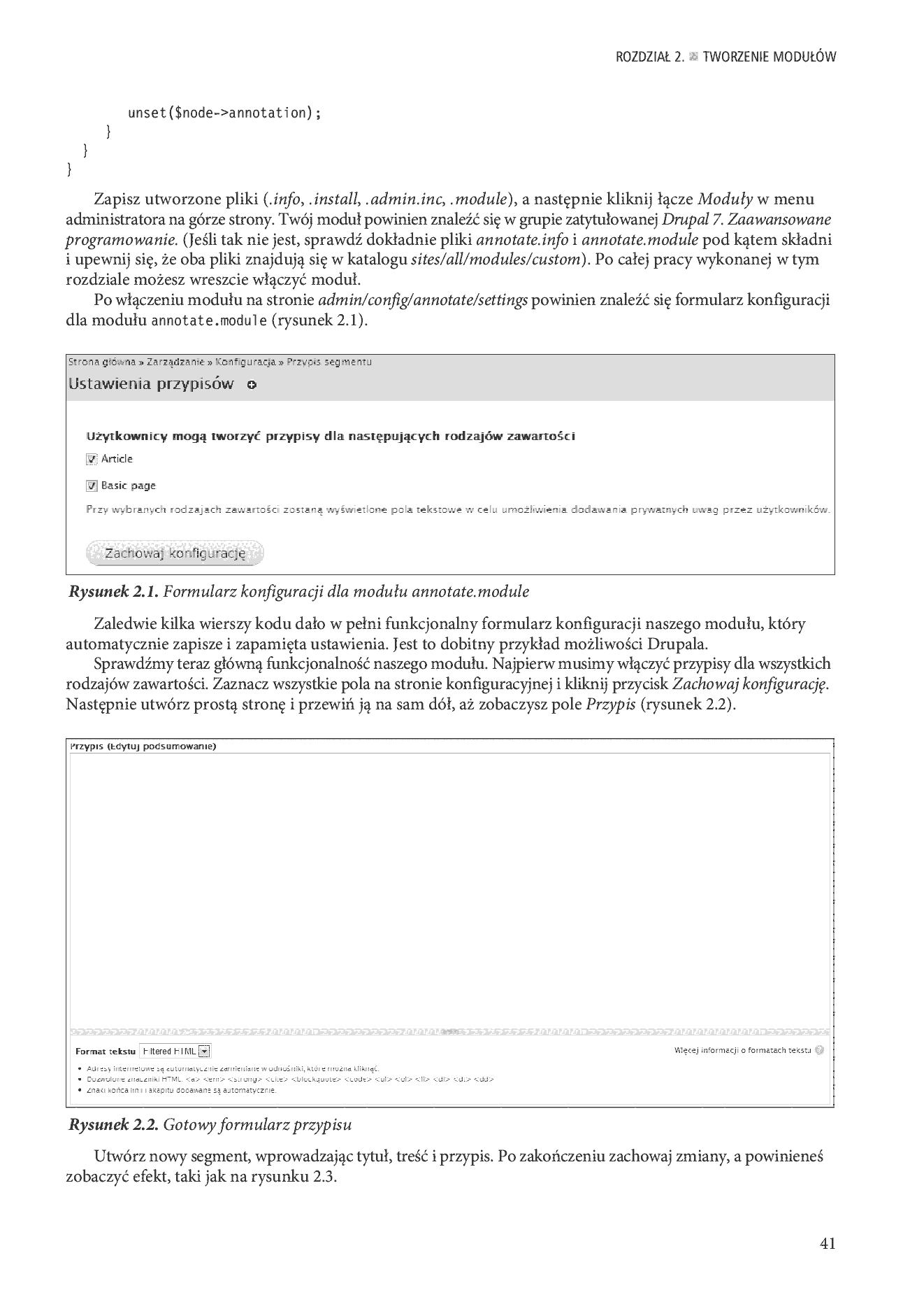 Fragment „Drupal 7. Zaawansowane programowanie” — strona 23 z 39