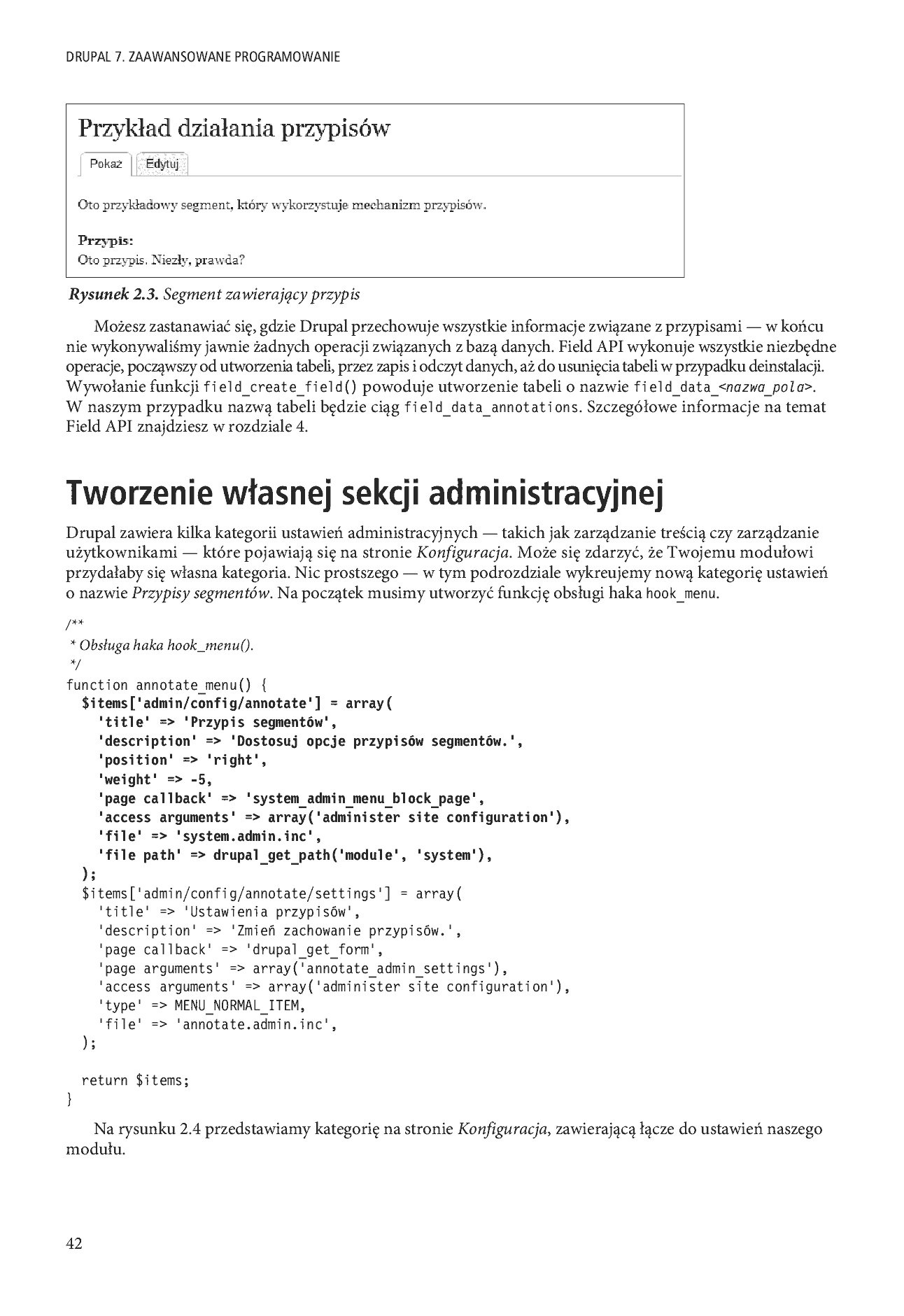 Fragment „Drupal 7. Zaawansowane programowanie” — strona 24 z 39