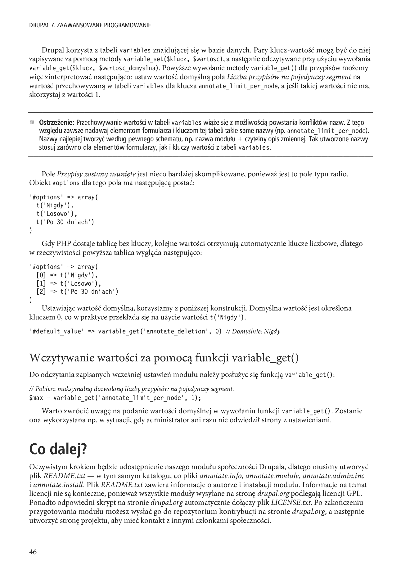 Fragment „Drupal 7. Zaawansowane programowanie” — strona 28 z 39
