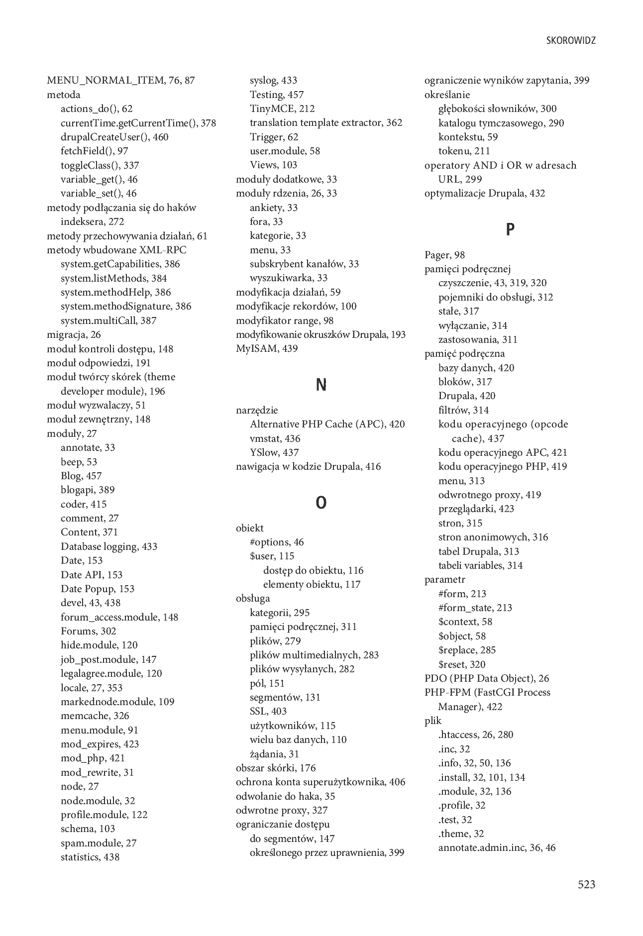 Fragment „Drupal 7. Zaawansowane programowanie” — strona 34 z 39
