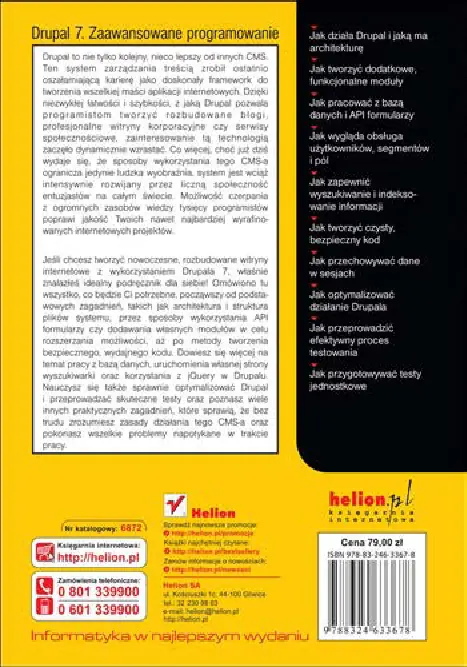 Fragment „Drupal 7. Zaawansowane programowanie” — strona 39 z 39