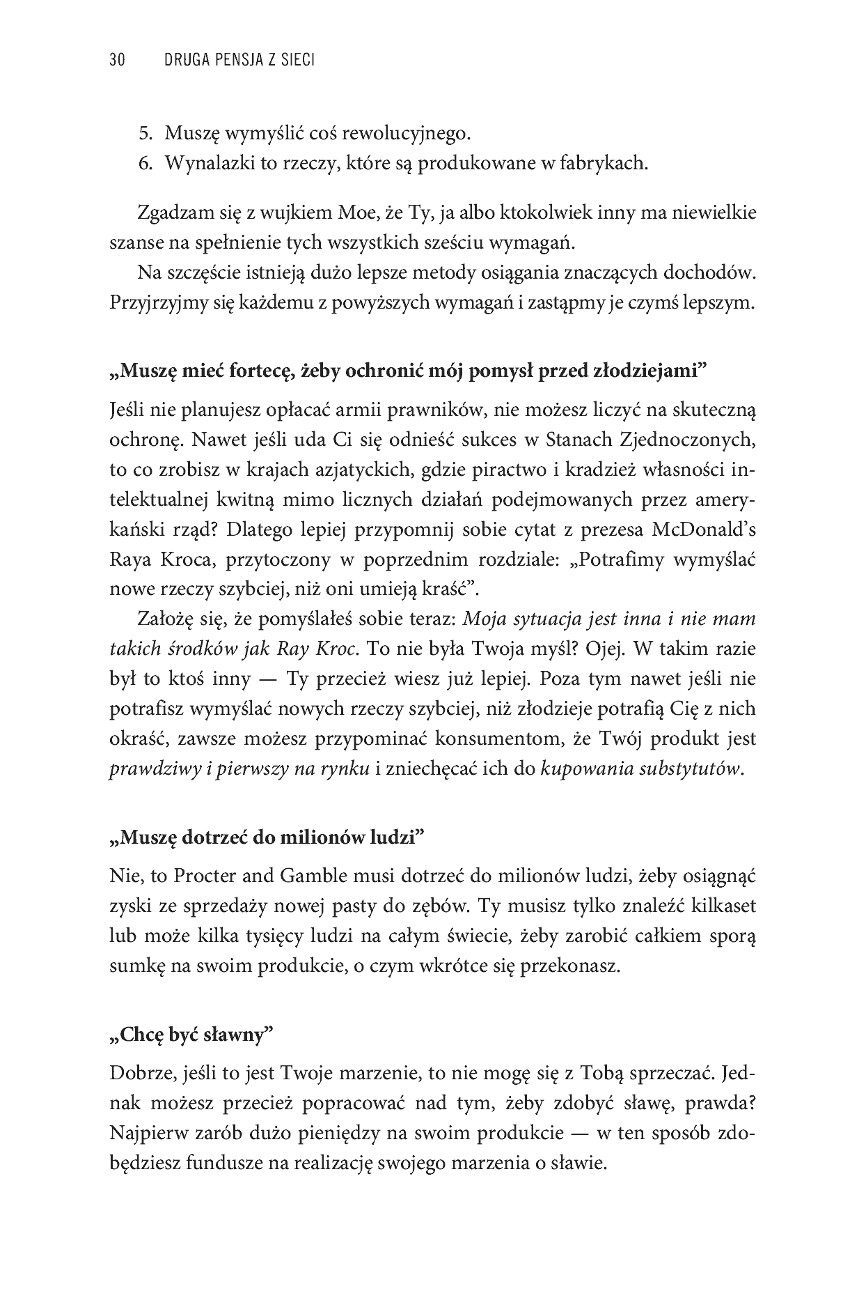 Fragment „Druga pensja z sieci. Jak rozpocząć i rozwinąć działalność w internecie, nie rezygnując z aktualnej pracy” — strona 9 z 30