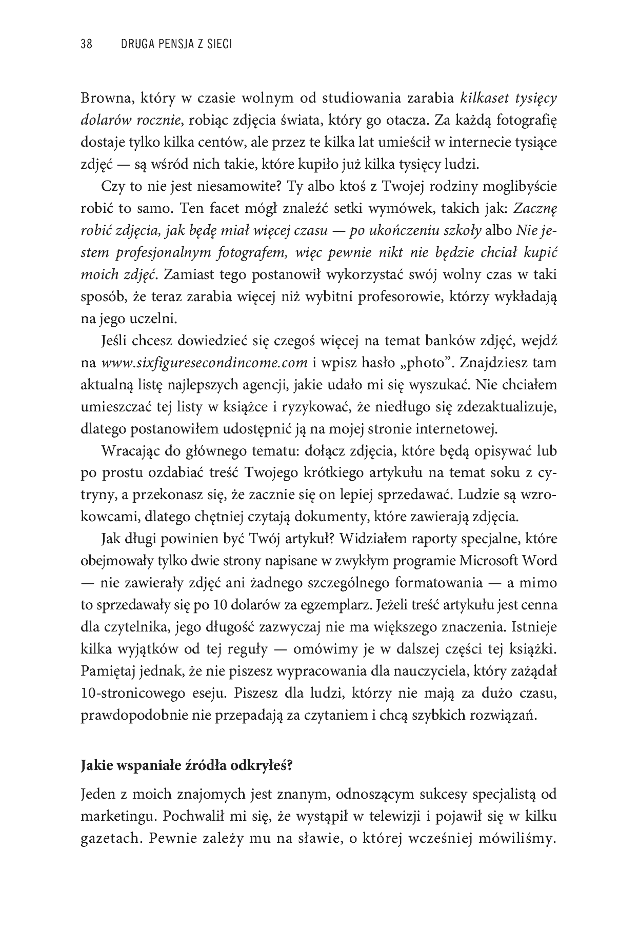 Fragment „Druga pensja z sieci. Jak rozpocząć i rozwinąć działalność w internecie, nie rezygnując z aktualnej pracy” — strona 17 z 30