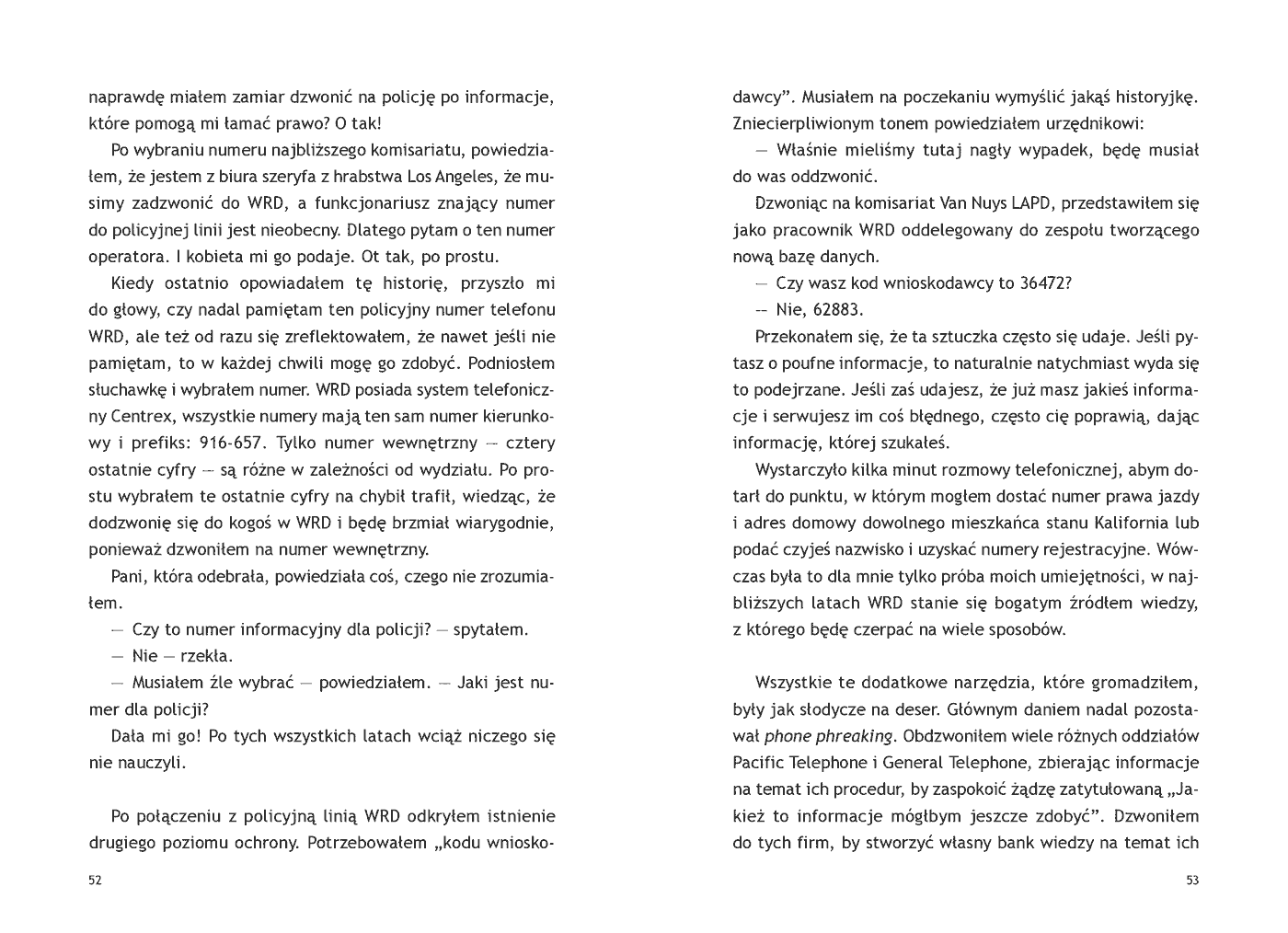 Fragment „Duch w sieci. Autobiografia największego hakera wszech czasów” — strona 2 z 3
