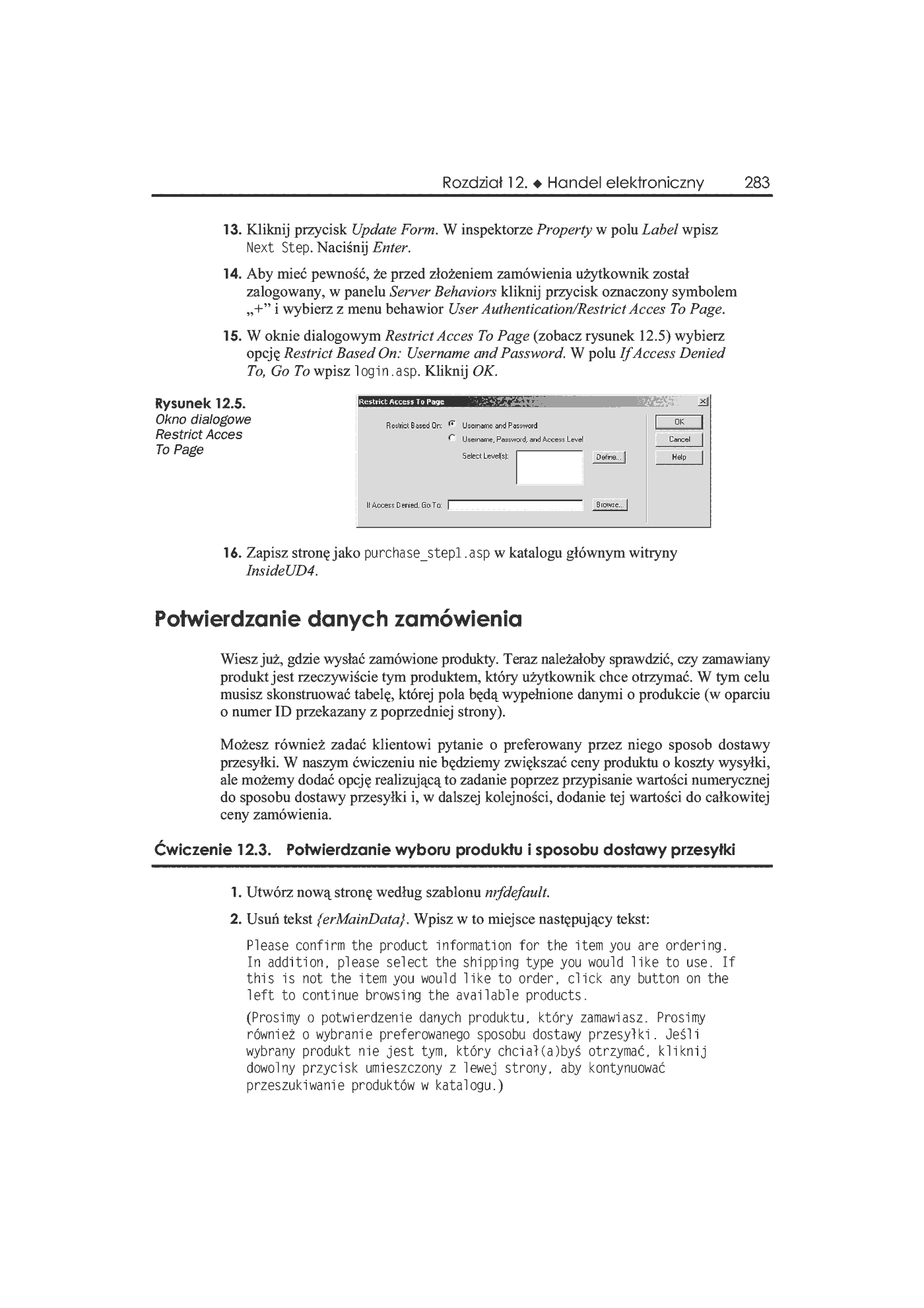 Fragment „Dreamweaver UltraDev 4. Księga eksperta” — strona 14 z 46