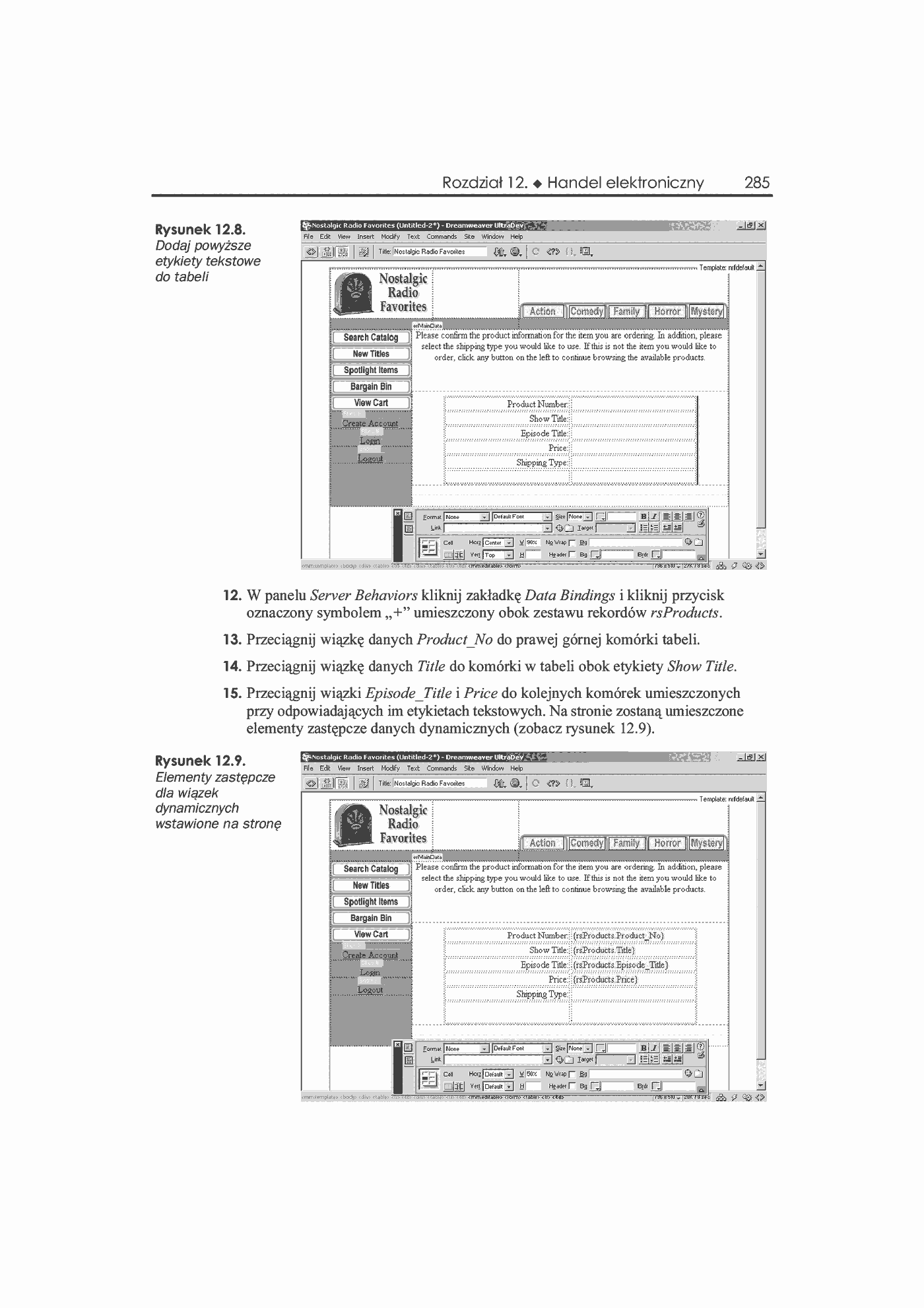 Fragment „Dreamweaver UltraDev 4. Księga eksperta” — strona 16 z 46