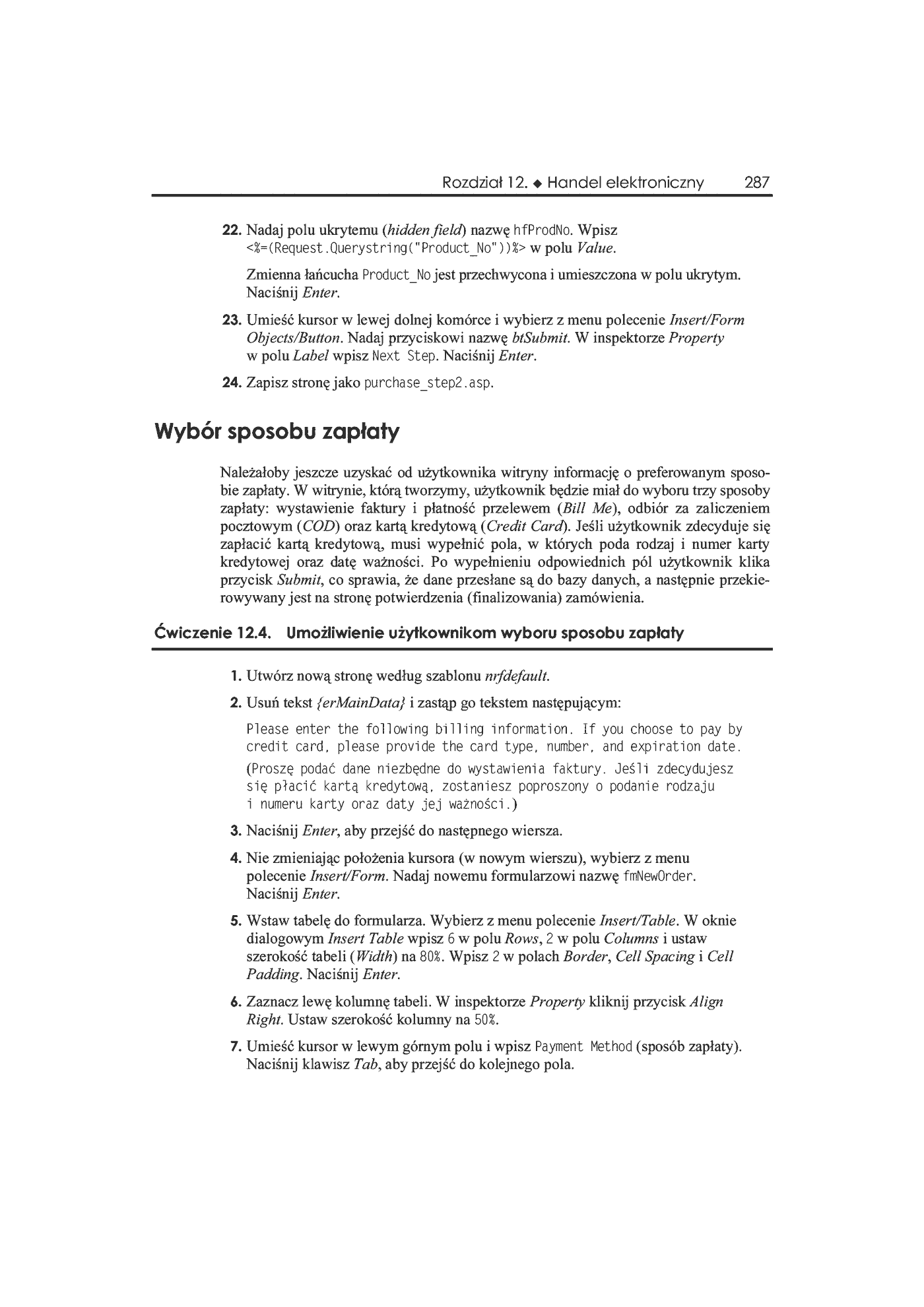 Fragment „Dreamweaver UltraDev 4. Księga eksperta” — strona 18 z 46