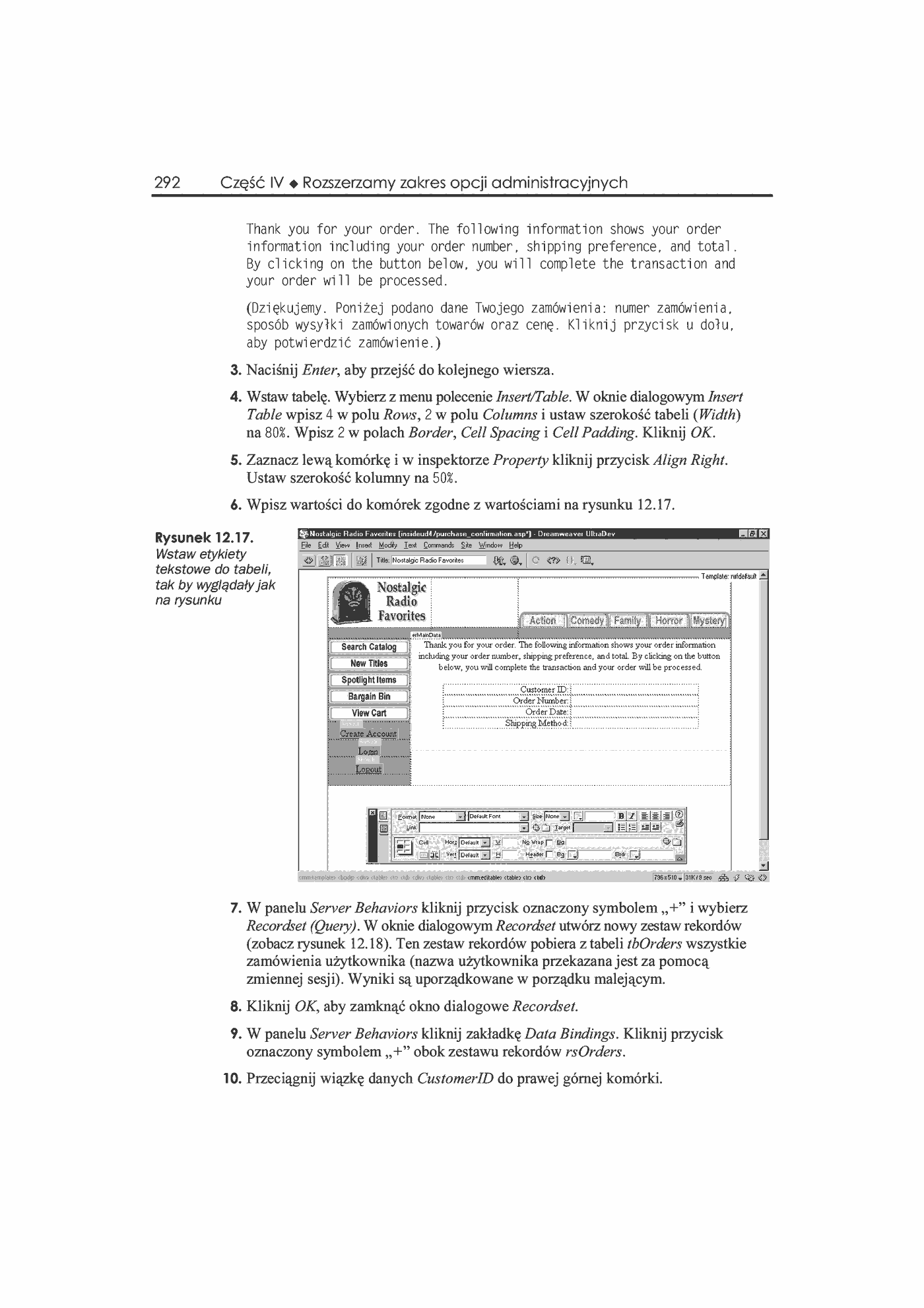 Fragment „Dreamweaver UltraDev 4. Księga eksperta” — strona 23 z 46