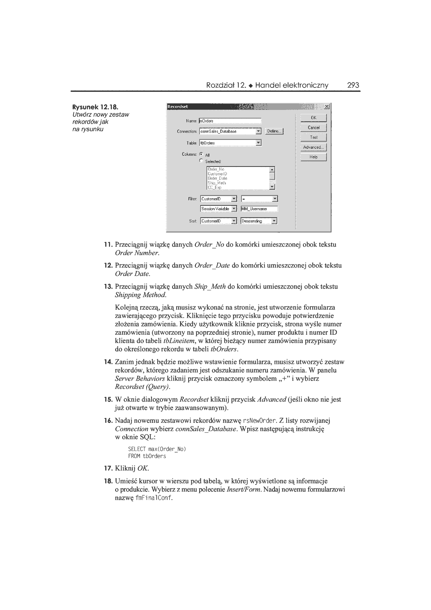 Fragment „Dreamweaver UltraDev 4. Księga eksperta” — strona 24 z 46