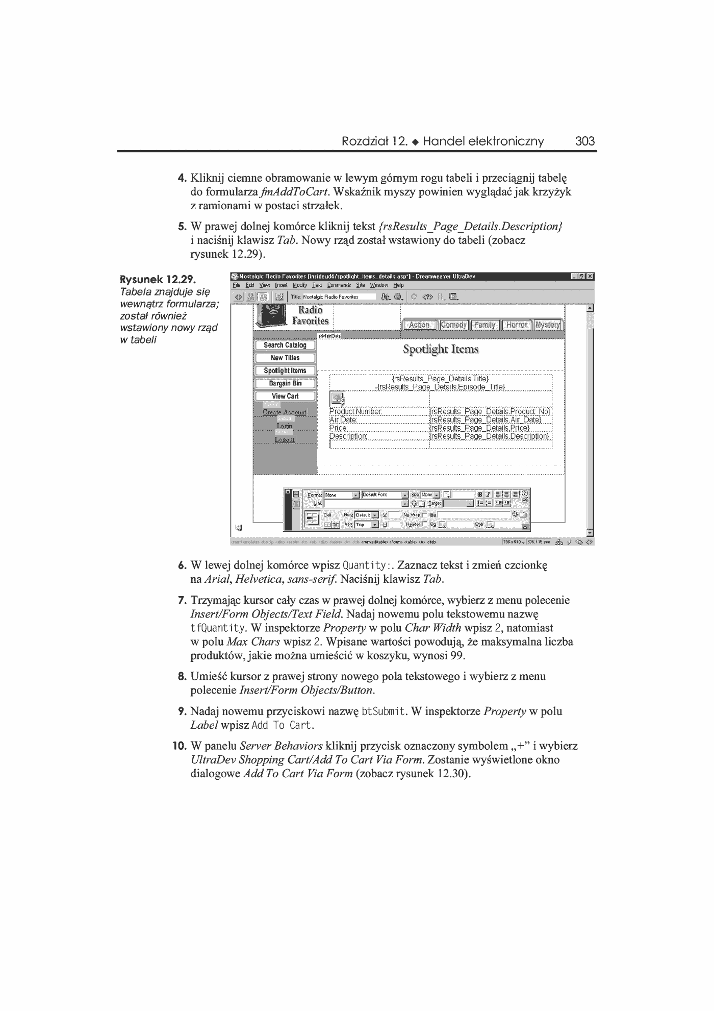 Fragment „Dreamweaver UltraDev 4. Księga eksperta” — strona 34 z 46