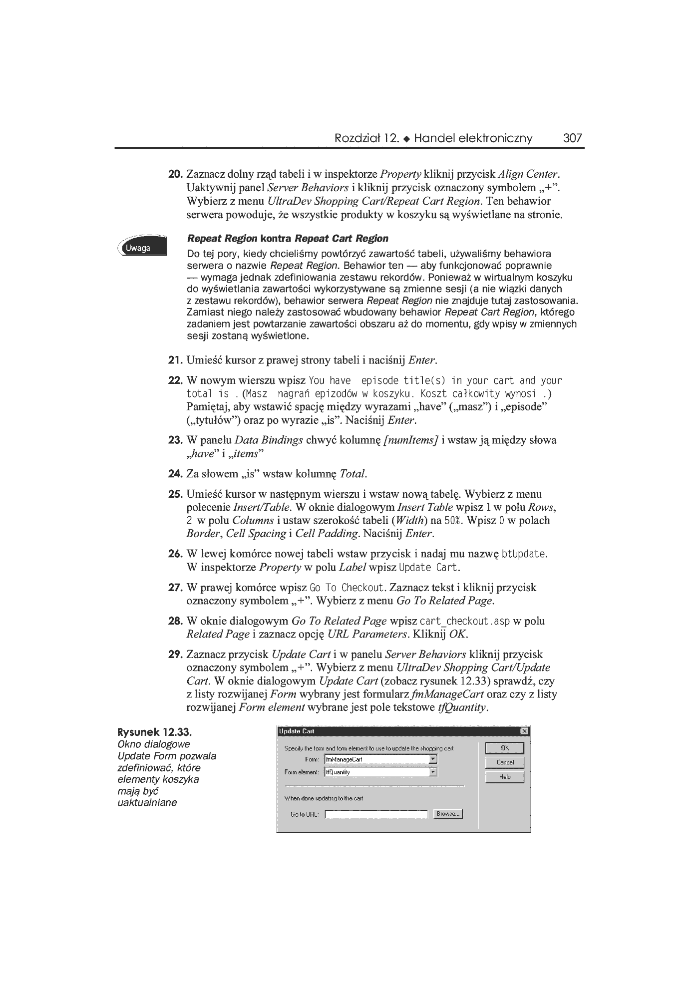 Fragment „Dreamweaver UltraDev 4. Księga eksperta” — strona 38 z 46