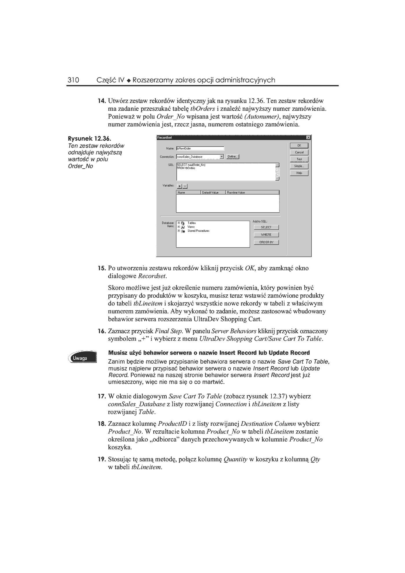 Fragment „Dreamweaver UltraDev 4. Księga eksperta” — strona 41 z 46
